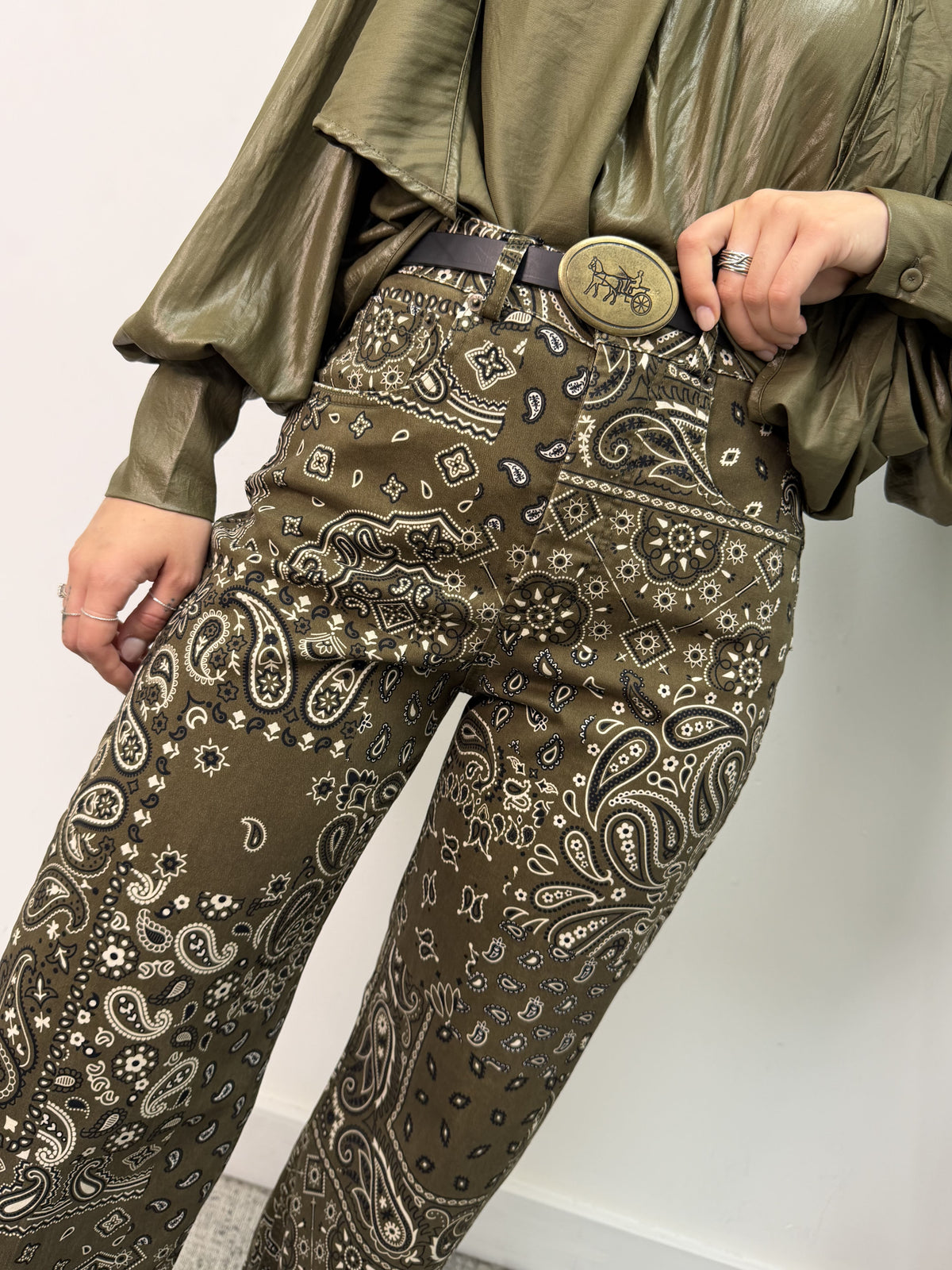Pantalone ovetto stampa bandana Tensione In