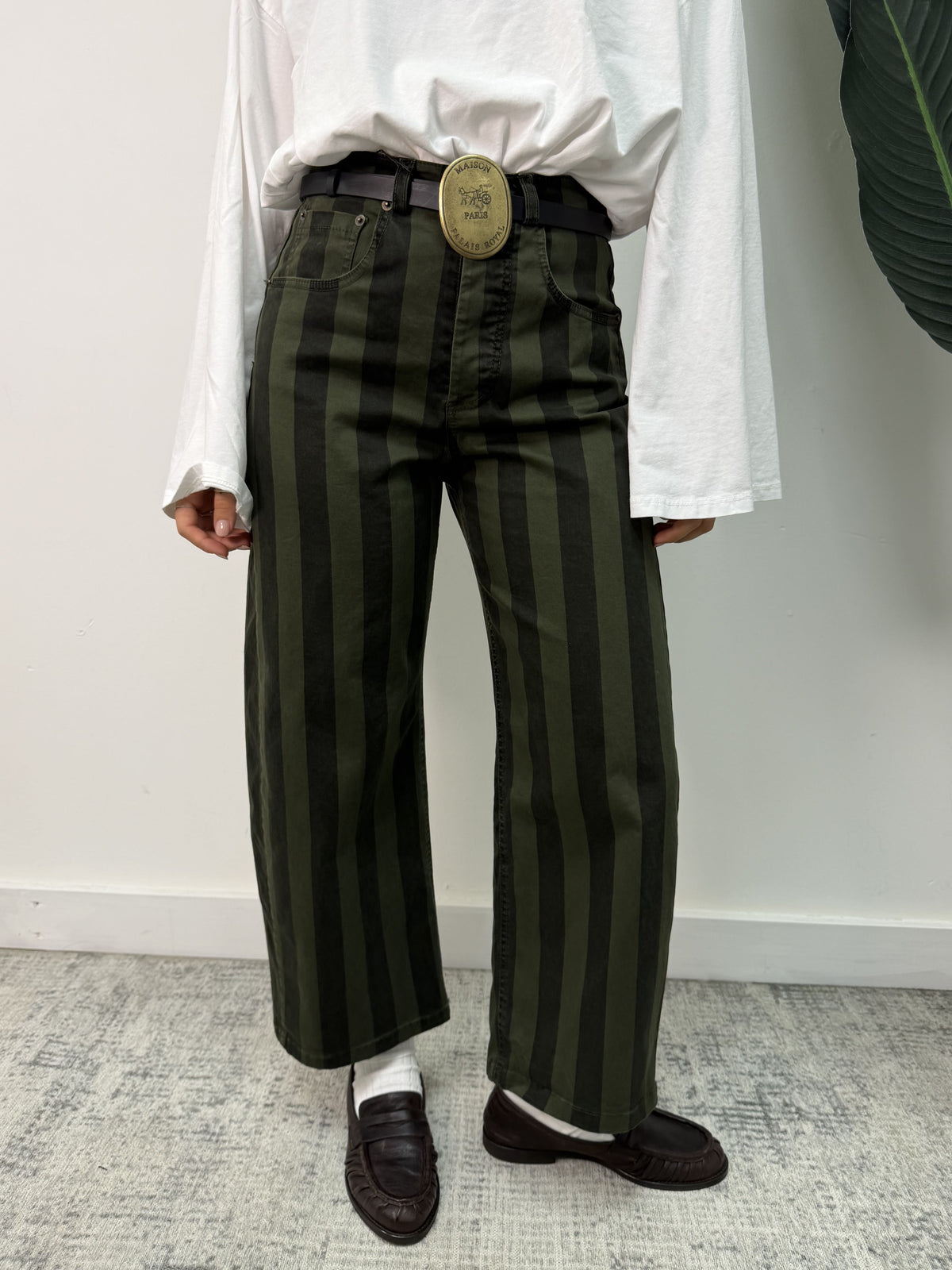 Pantalone ovetto righe larghe Tensione In