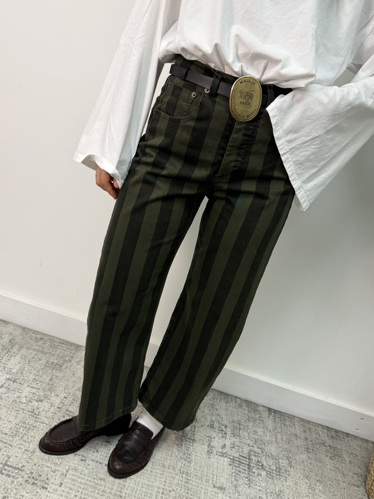 Pantalone ovetto righe larghe Tensione In