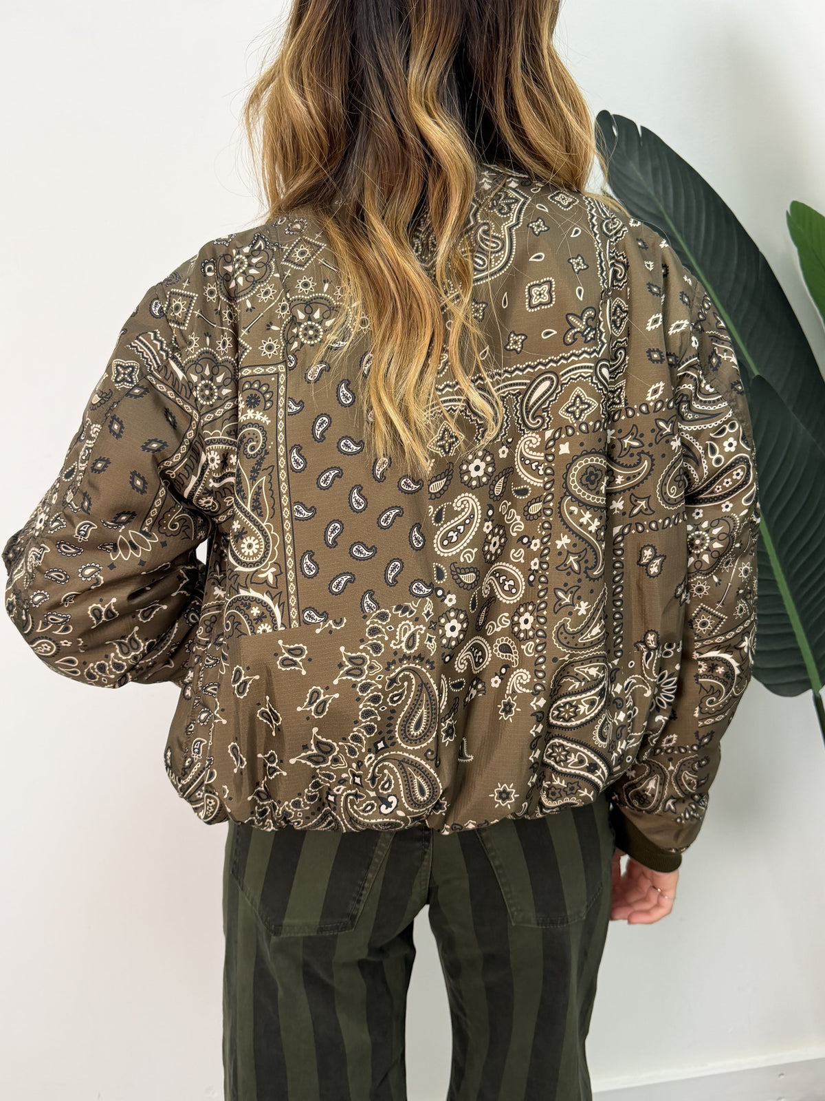 Bomber stampa bandana Tensione In