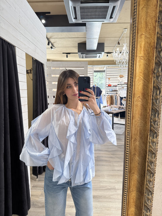 Camicia con rouches frontali Susy Mix