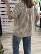 T-shirt a righe con bandana Dixie