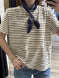 T-shirt a righe con bandana Dixie