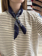 T-shirt a righe con bandana Dixie