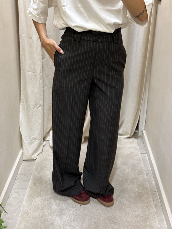 Pantalone gessato gamba dritta Tensione In