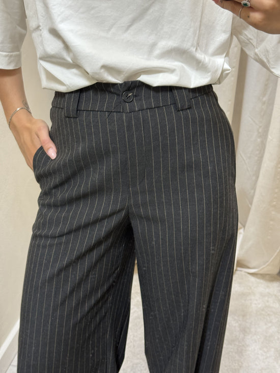 Pantalone gessato gamba dritta Tensione In