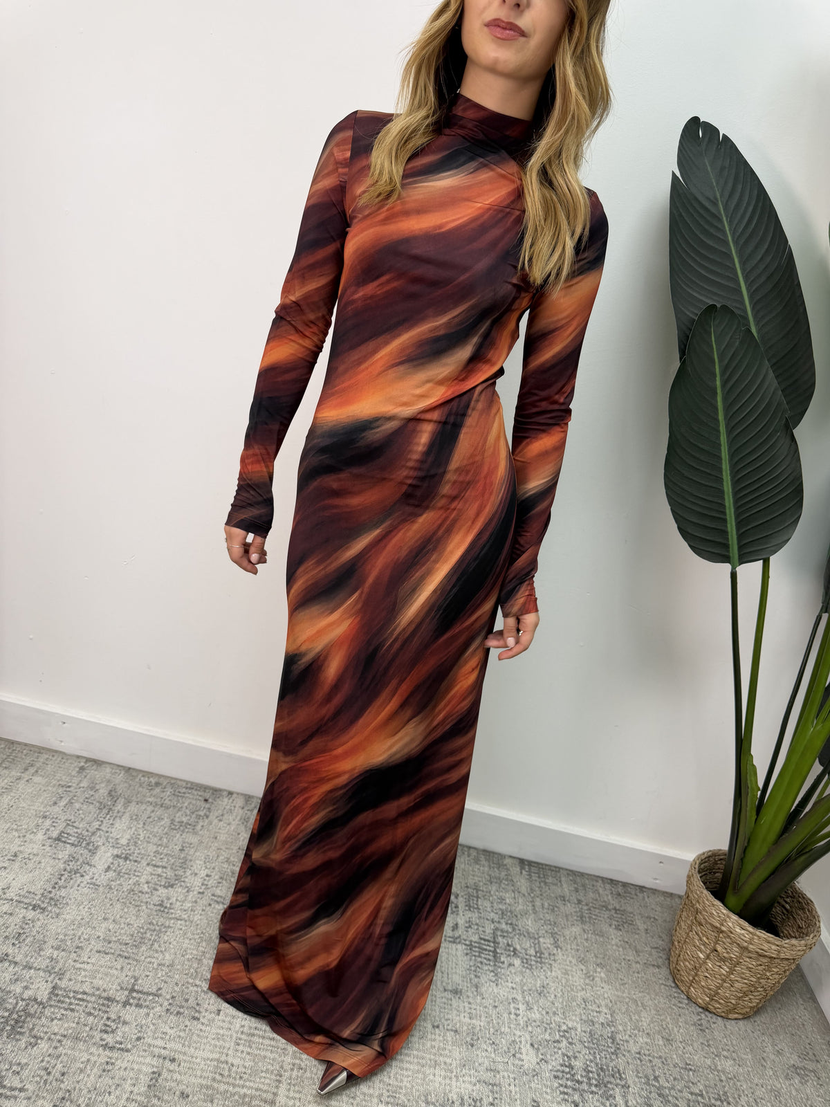 Abito silhouette tie-dye Tensione In LIMITED EDITION