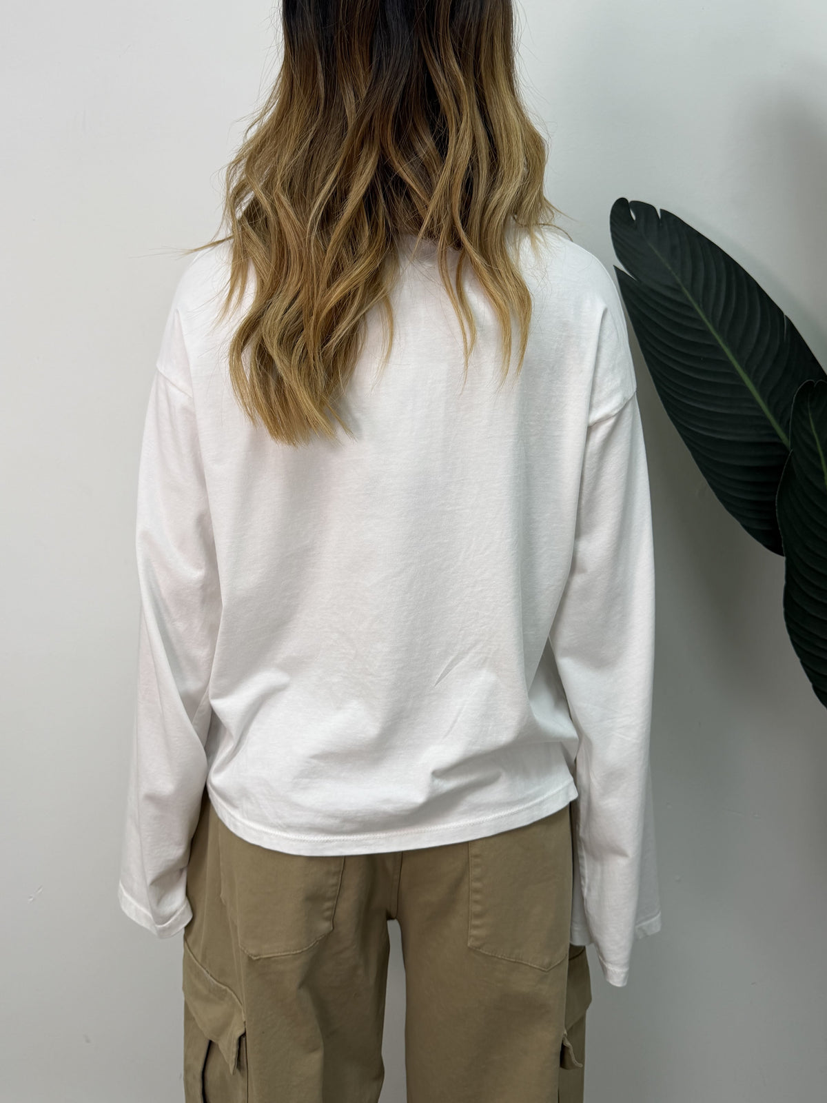 T-Shirt girocollo manica campana stampa Free spirit Susy Mix