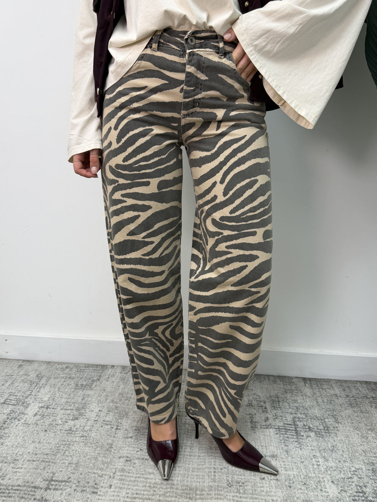 Jeans Eva fantasia zebra Dixie