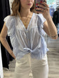 Camicia smanicata con rouches Susy Mix