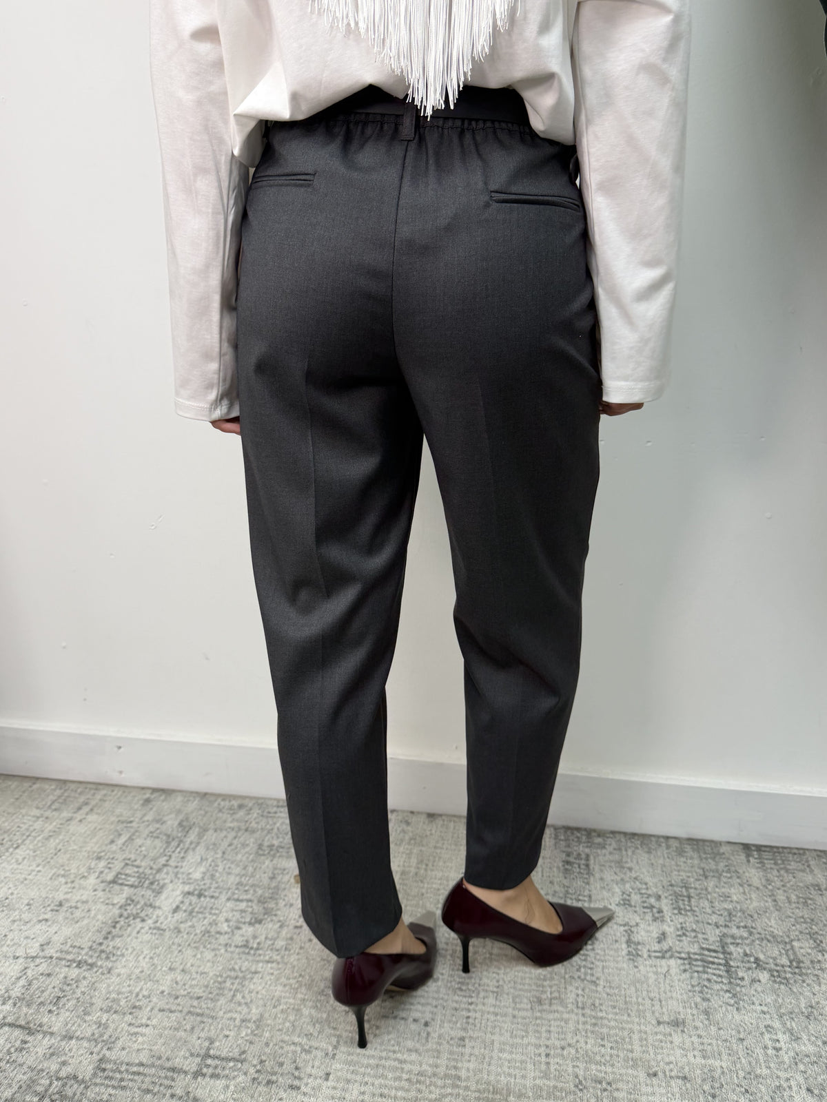 Pantalone sigaretta con pinces Dixie