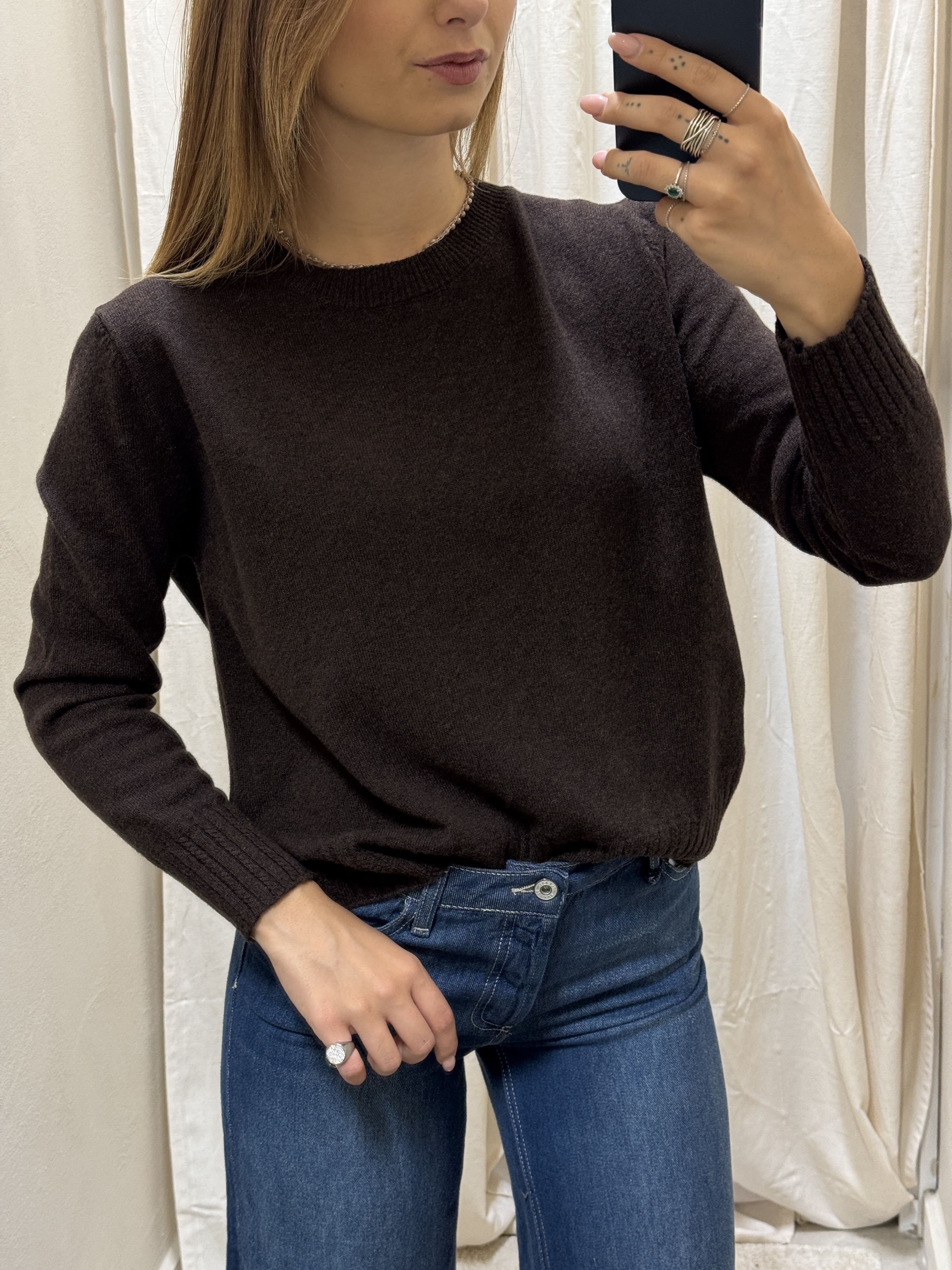 Maglione girocollo in lana Please
