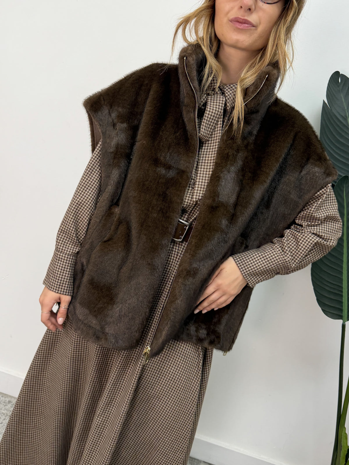 Gilet over in ecopelliccia MyD
