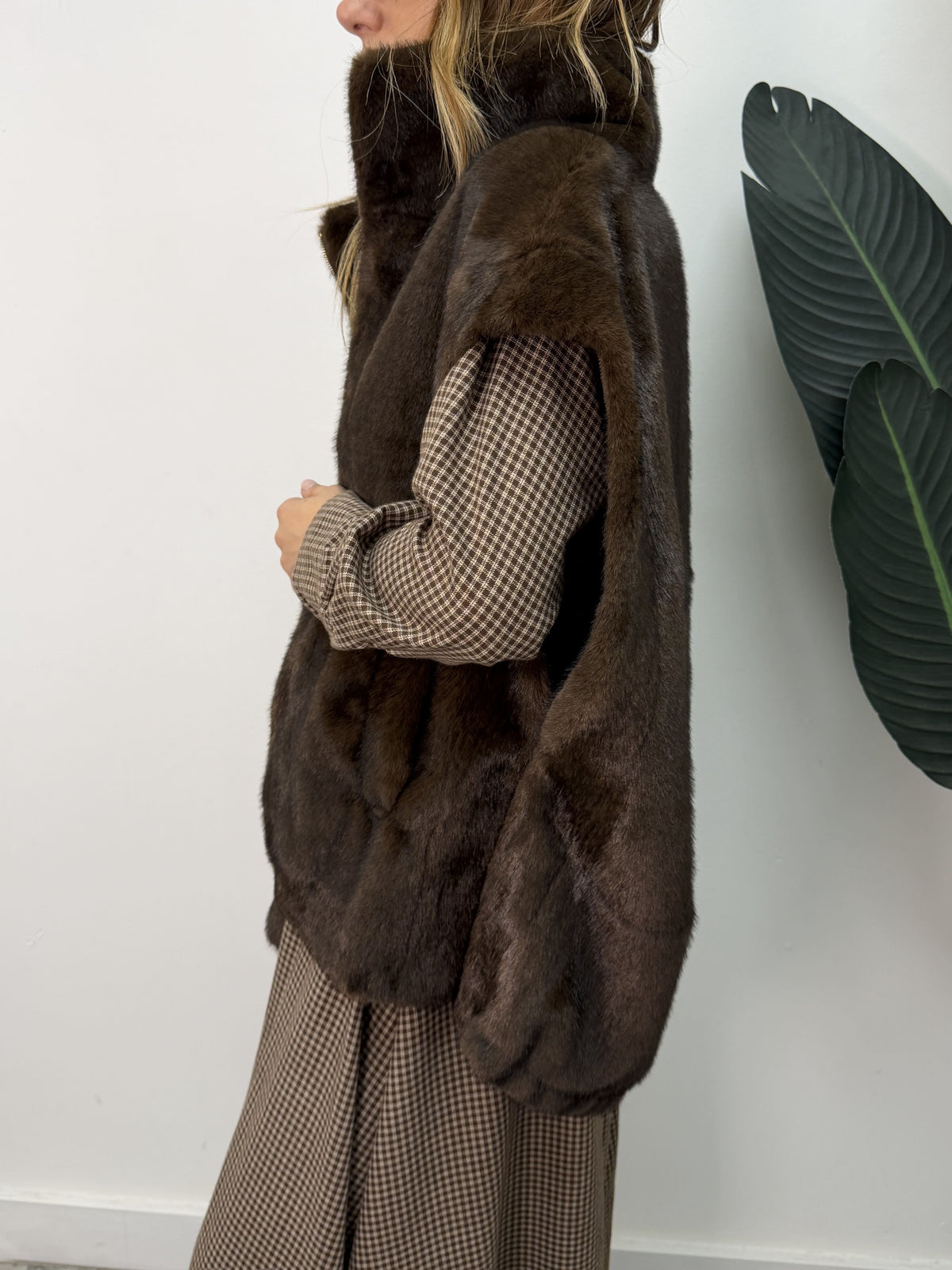Gilet over in ecopelliccia MyD