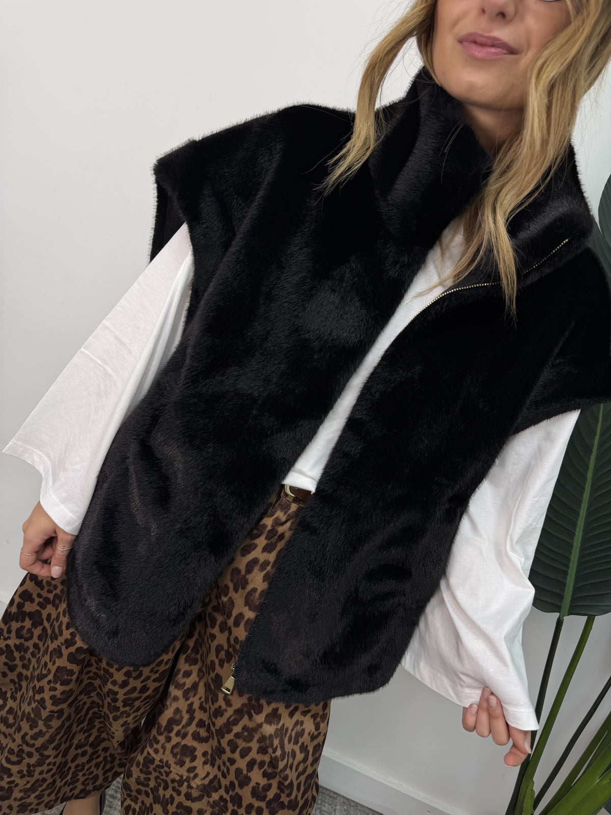 Gilet over in ecopelliccia MyD