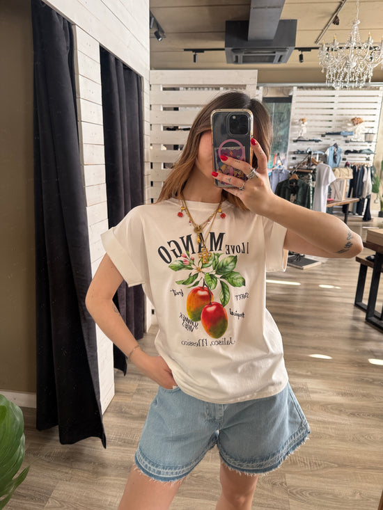 T-shirt stampa mango Susy Mix