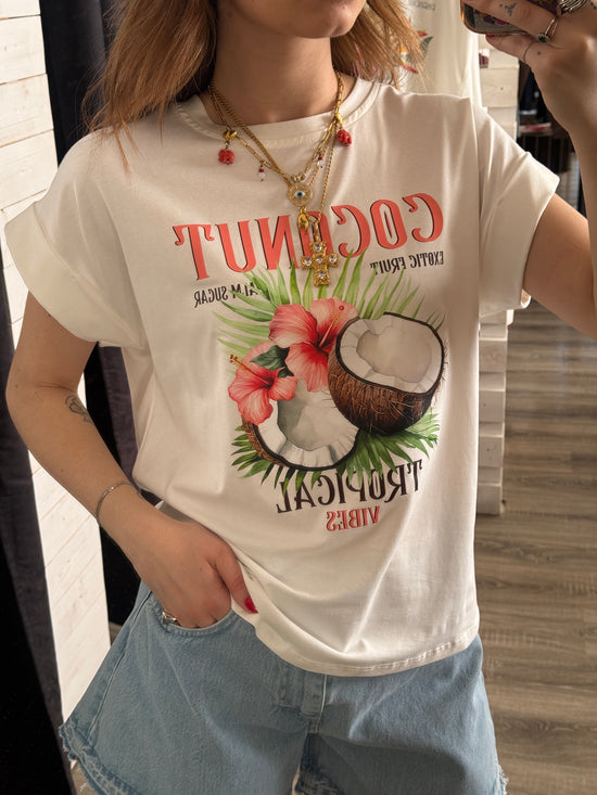 T-shirt stampa cocco Susy Mix