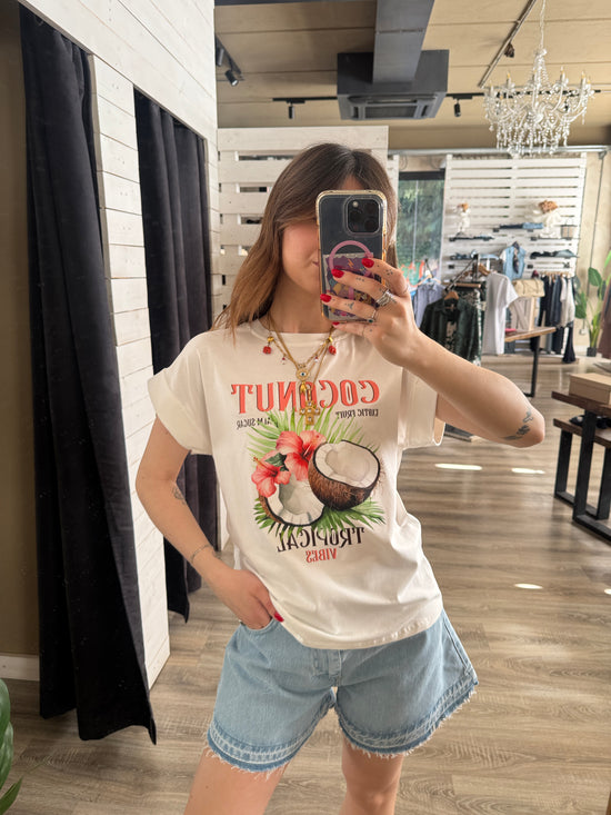 T-shirt stampa cocco Susy Mix