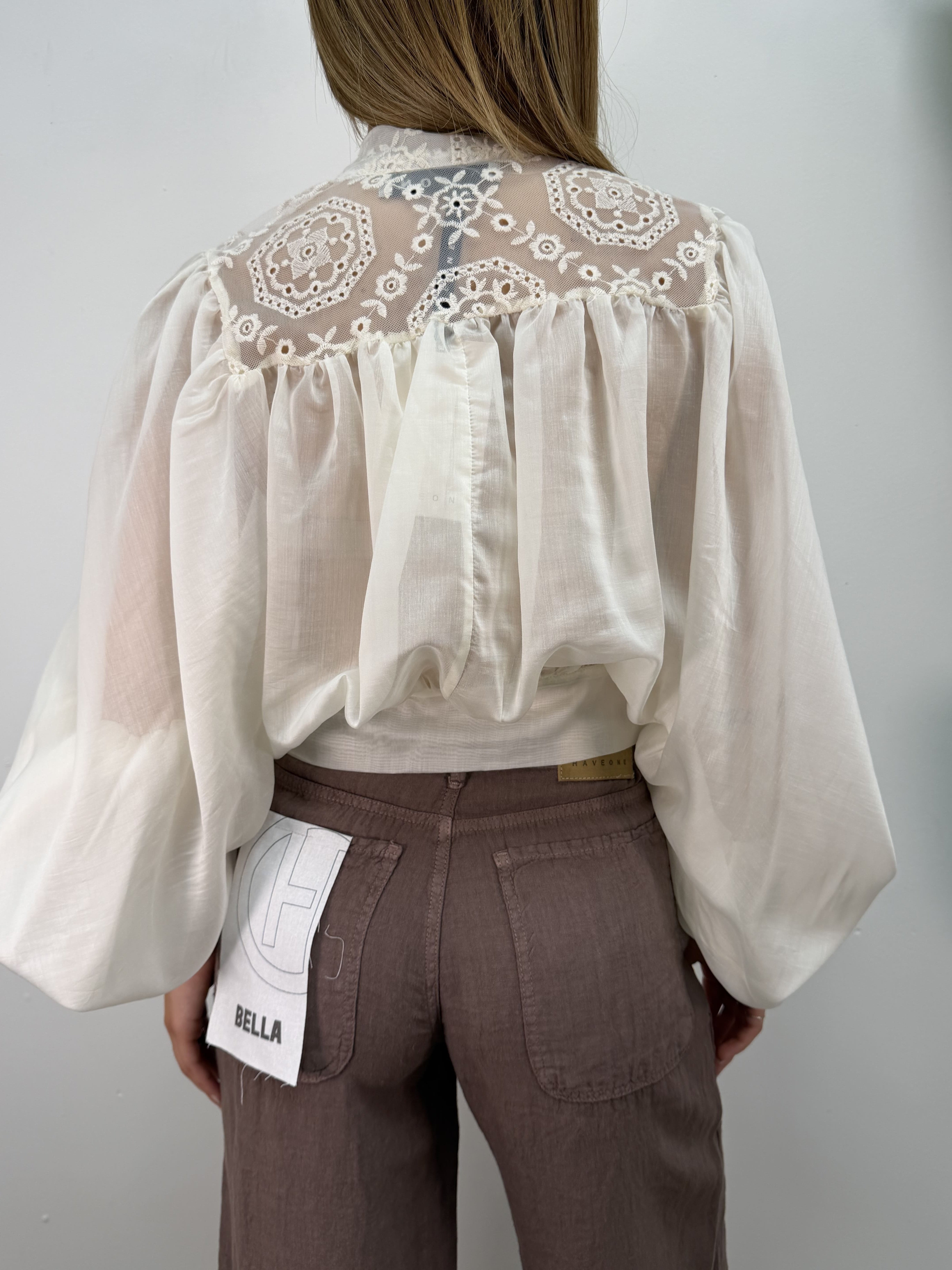 Camicia bohemien con ricami HaveOne