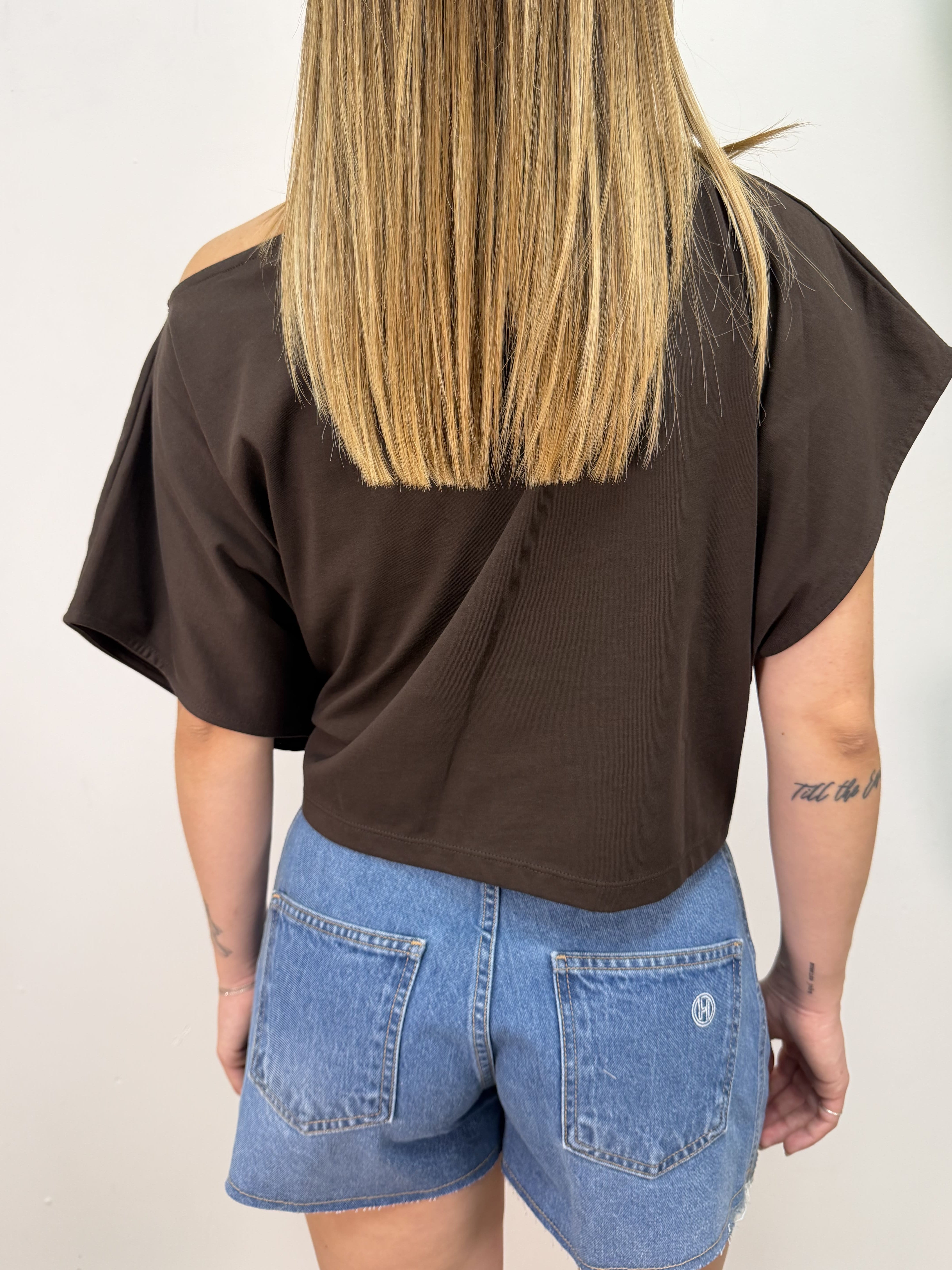 T-shirt in cotone con nodo VICOLO
