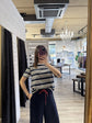 T-shirt girocollo a righe Tensione IN