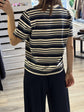 T-shirt girocollo a righe Tensione IN