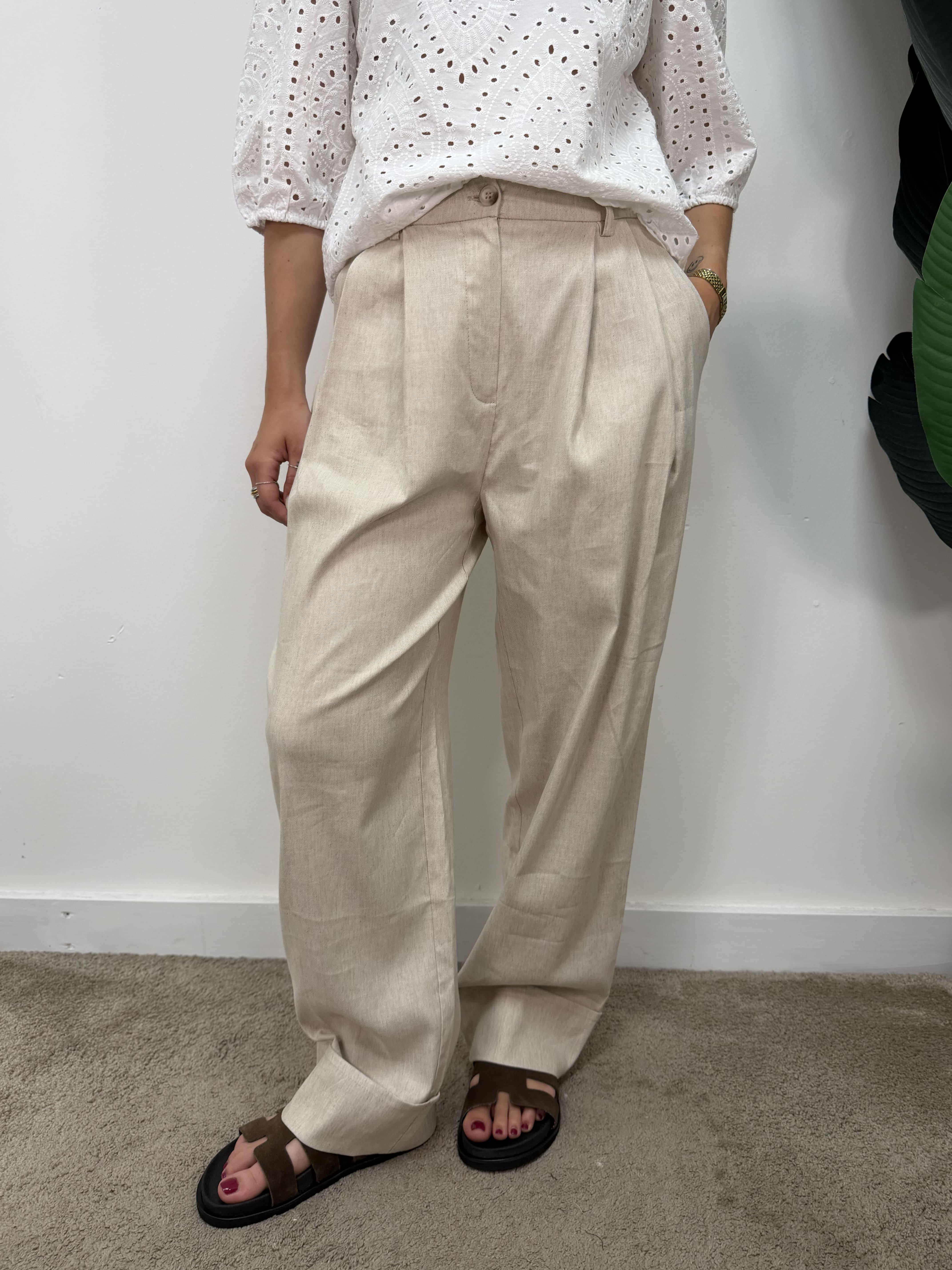 Pantalone doppia pinces maxi risvolto BSB