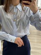 Camicia in mussola con bottoni gioiello Susy Mix