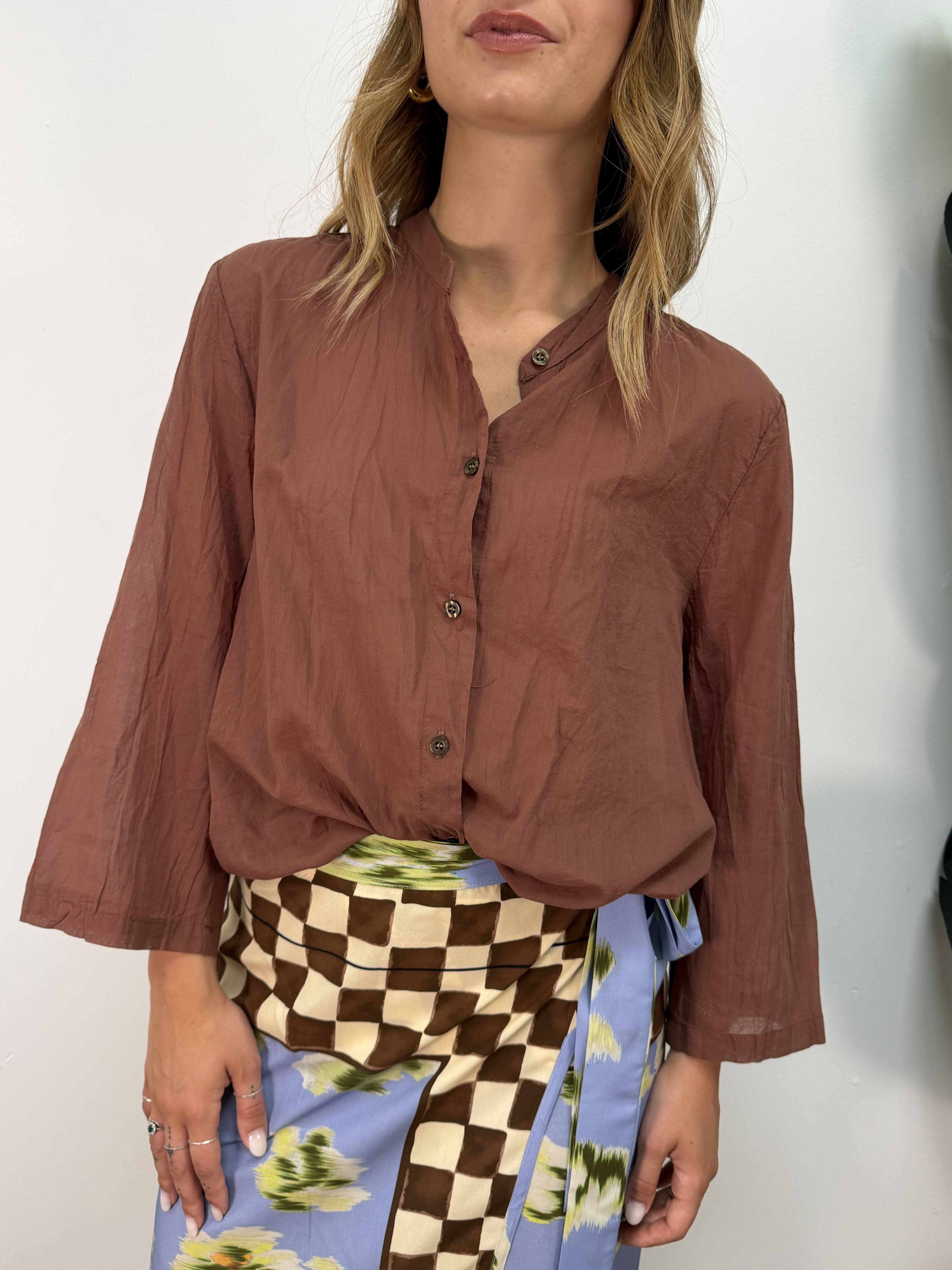 Camicia in mussola di cotone Tensione In