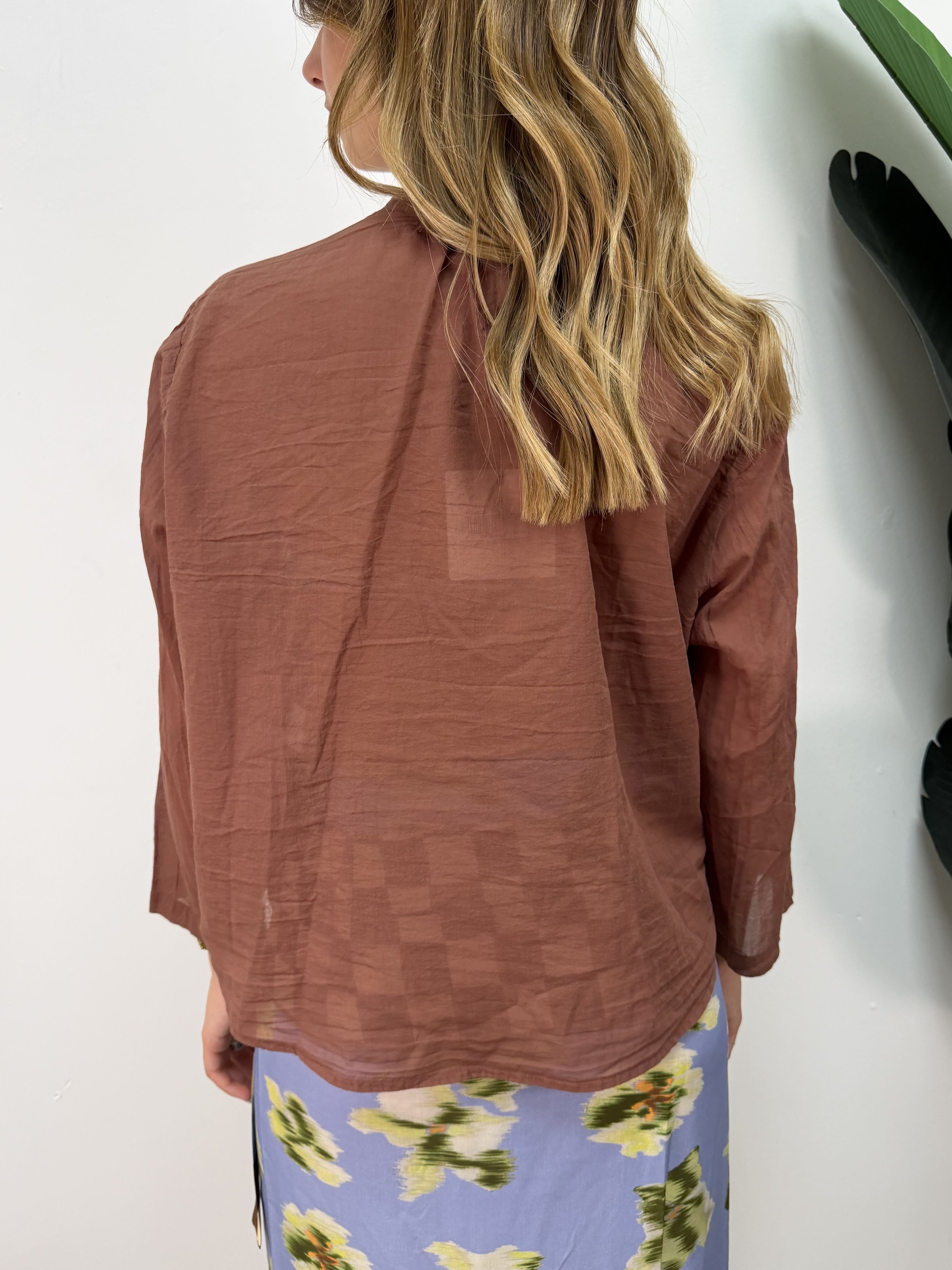 Camicia in mussola di cotone Tensione In