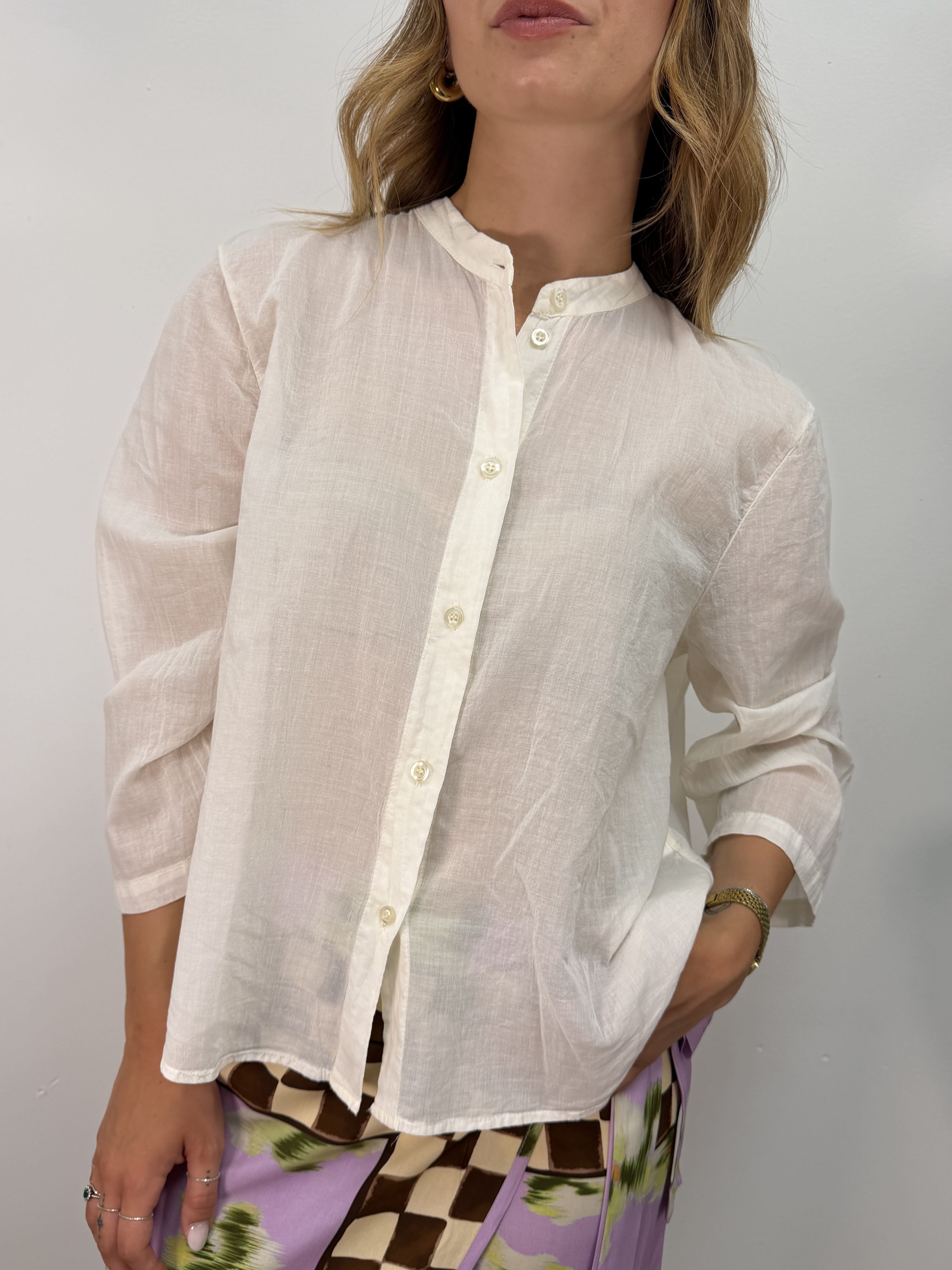 Camicia in mussola di cotone Tensione In