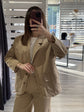 Giacca in cotone monopetto tasche a toppa Susy Mix