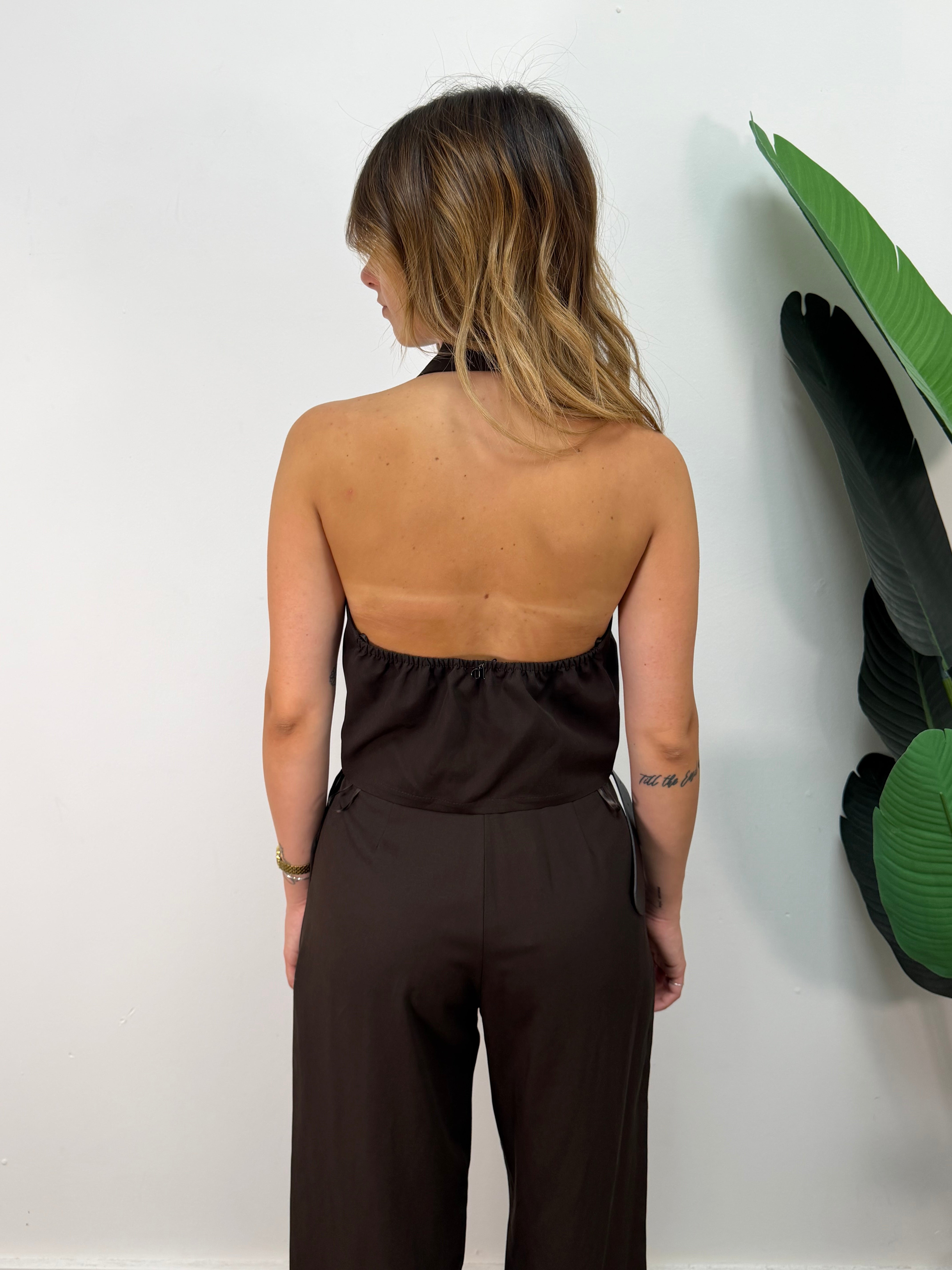 Top incrocio misto lino Dixie