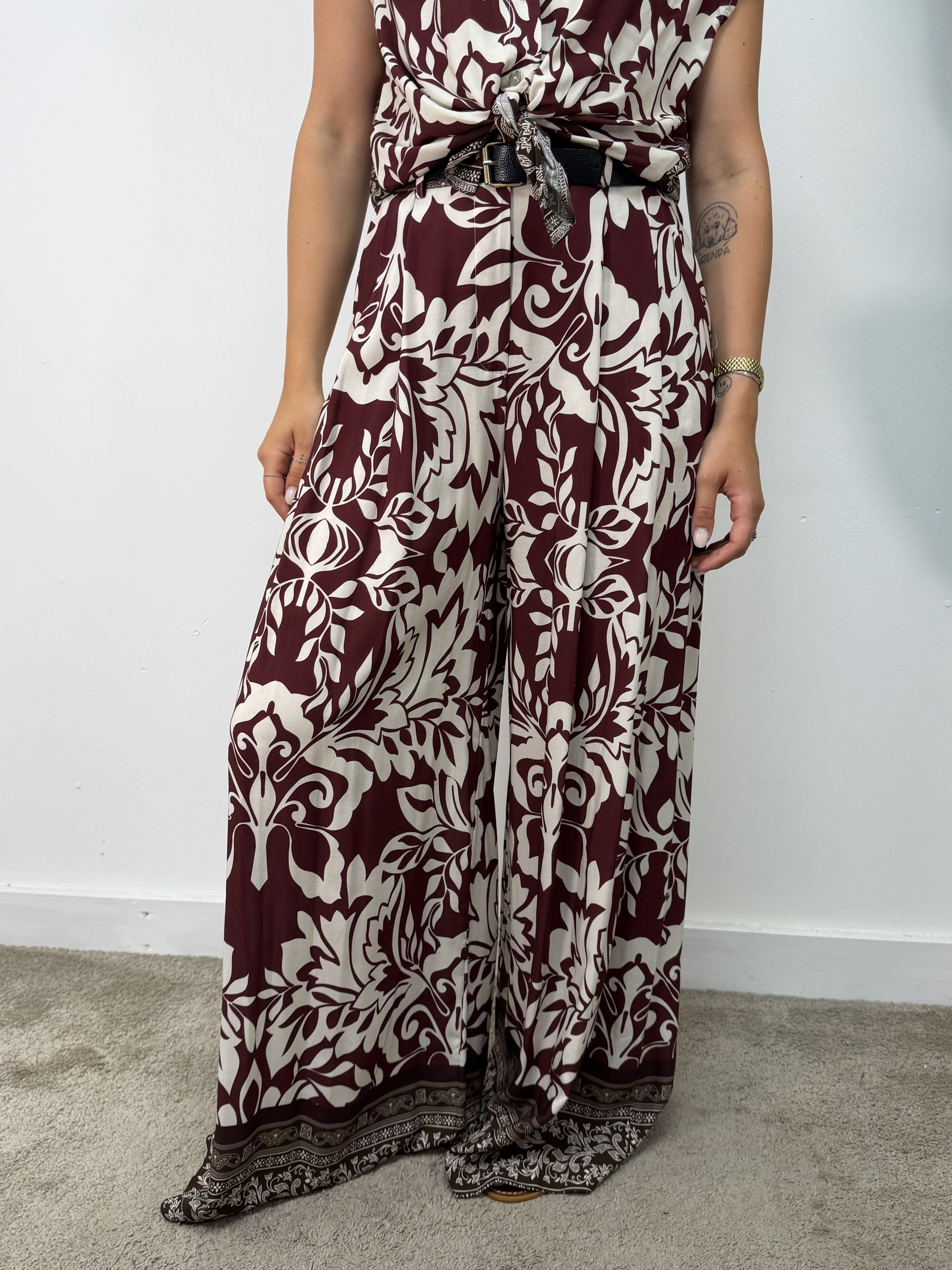 Pantalone ampio fantasia Susy Mix