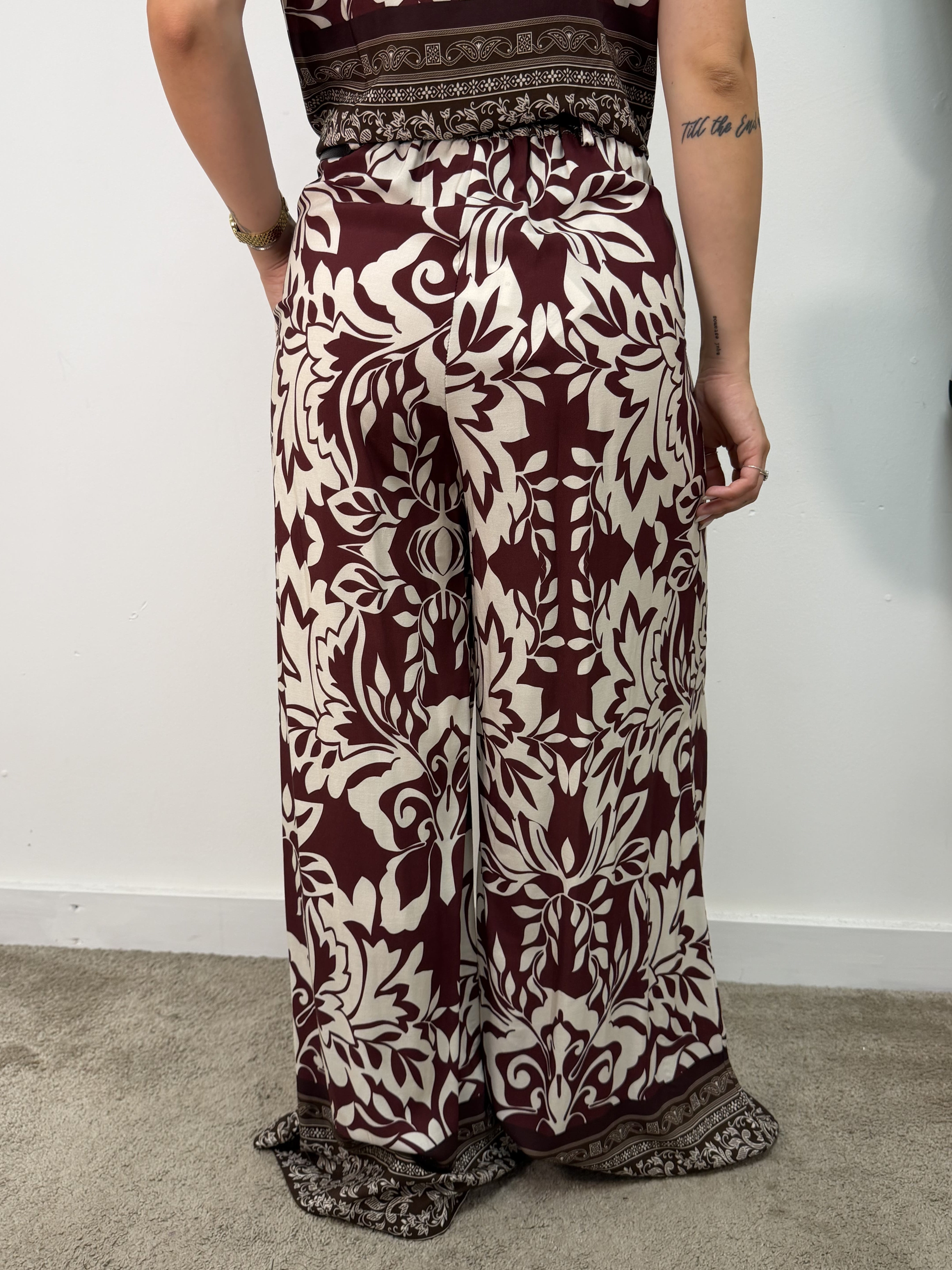 Pantalone ampio fantasia Susy Mix