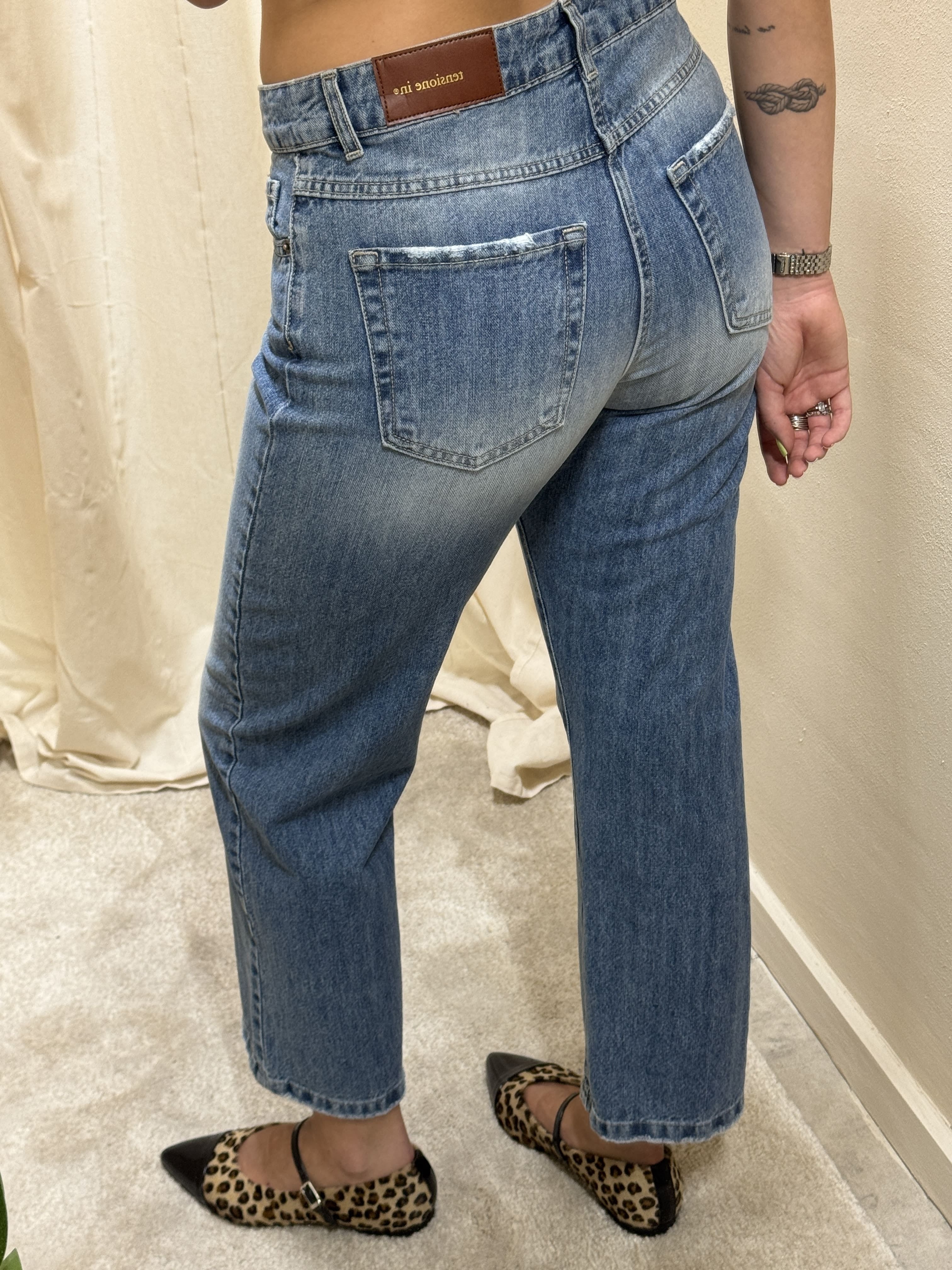 Jeans mod. TOM  denim chiaro Tensione In