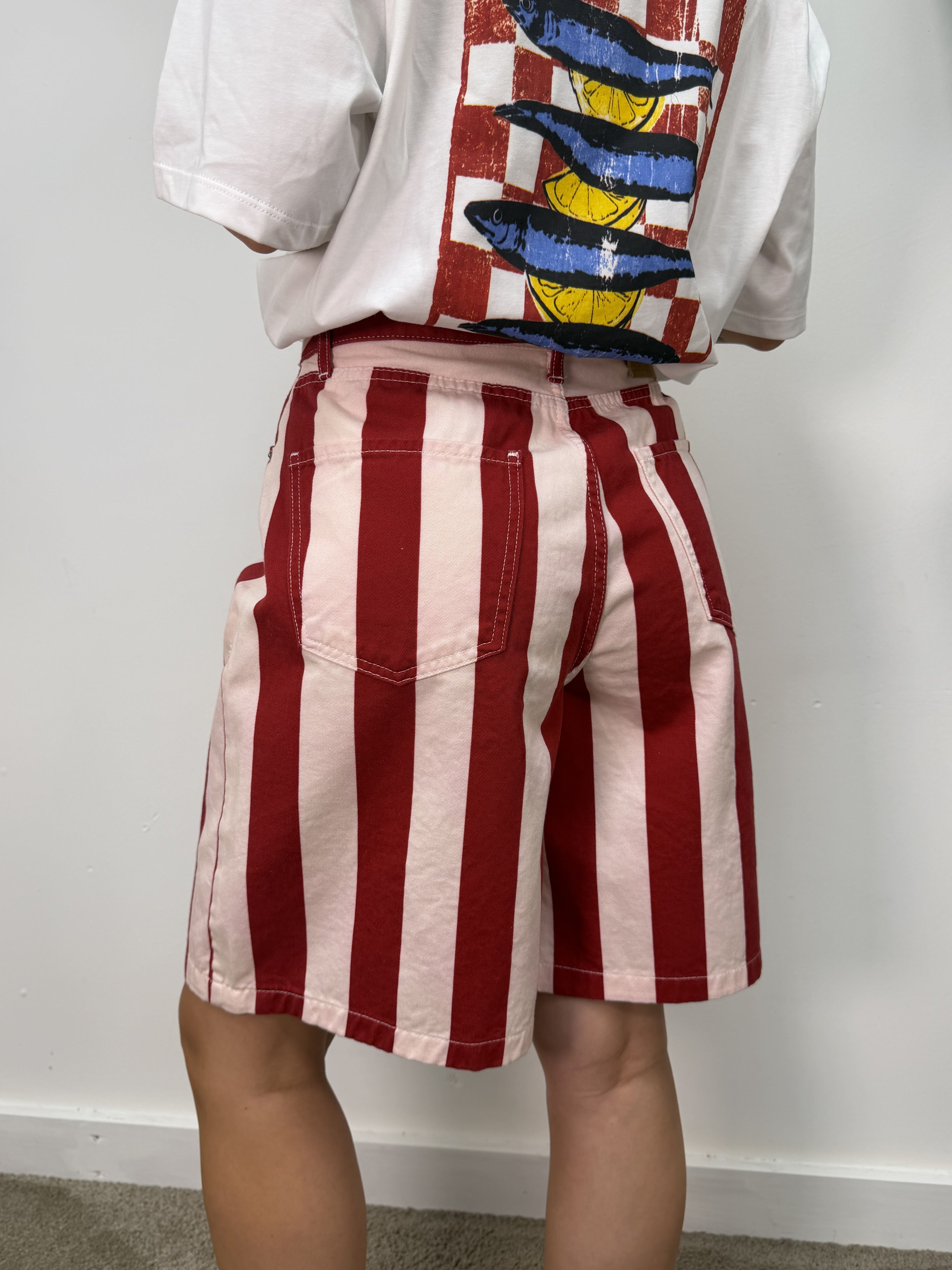 Bermuda in denim rigato HaveOne THE ISLAND