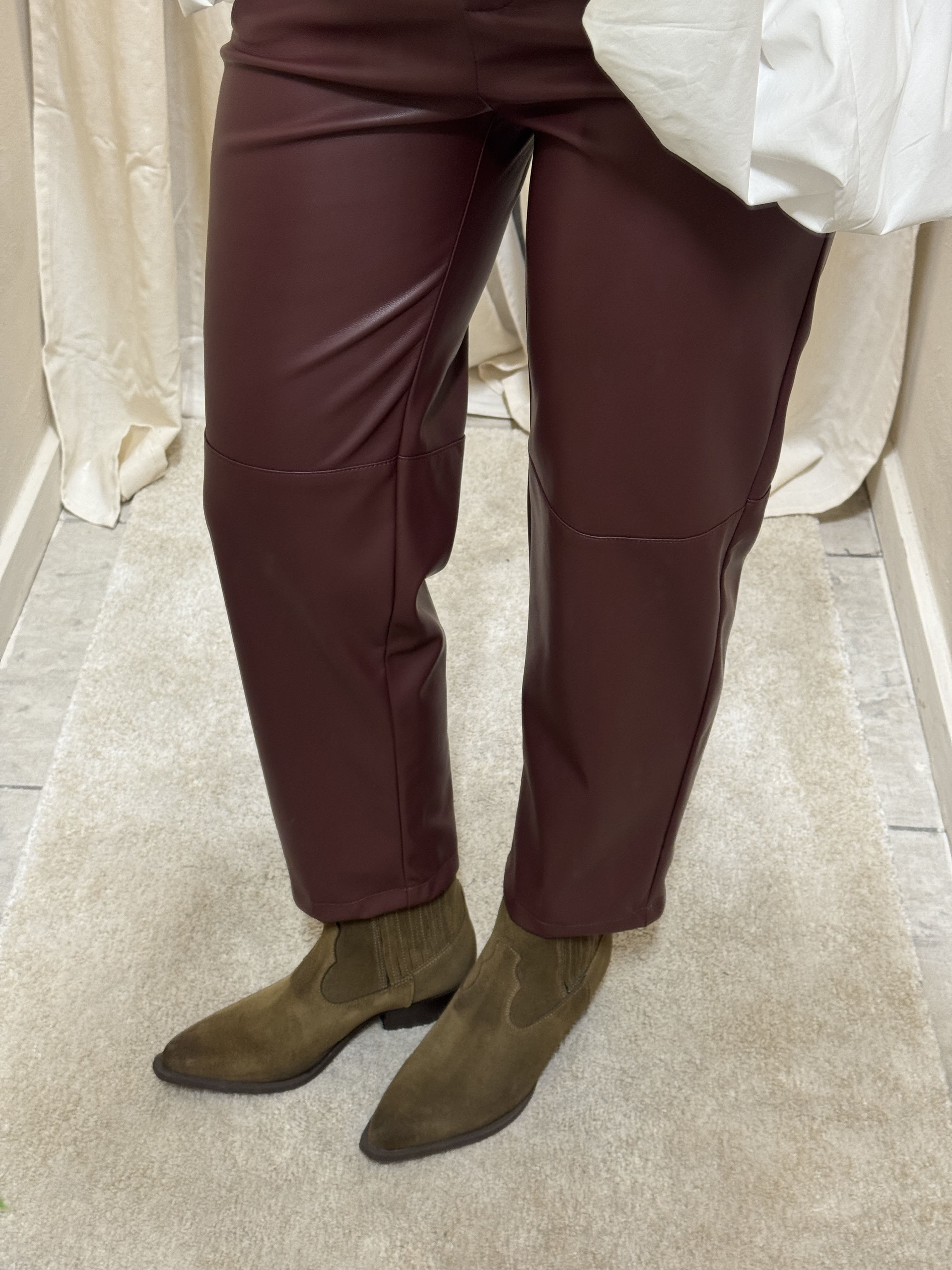 Pantalone in ecopelle a sigaretta Imperial