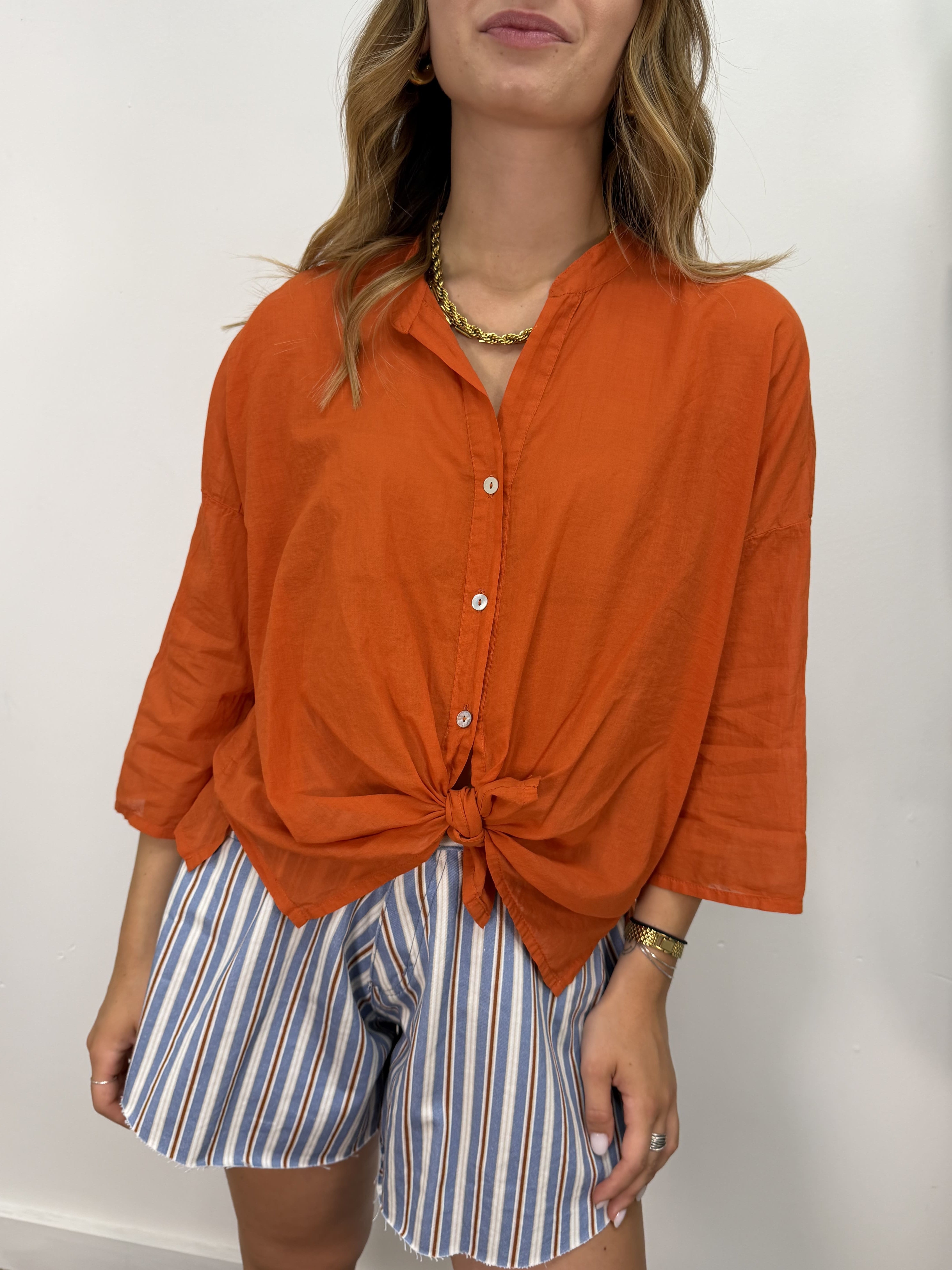Camicia in mussola di cotone HaveOne THE ISLAND