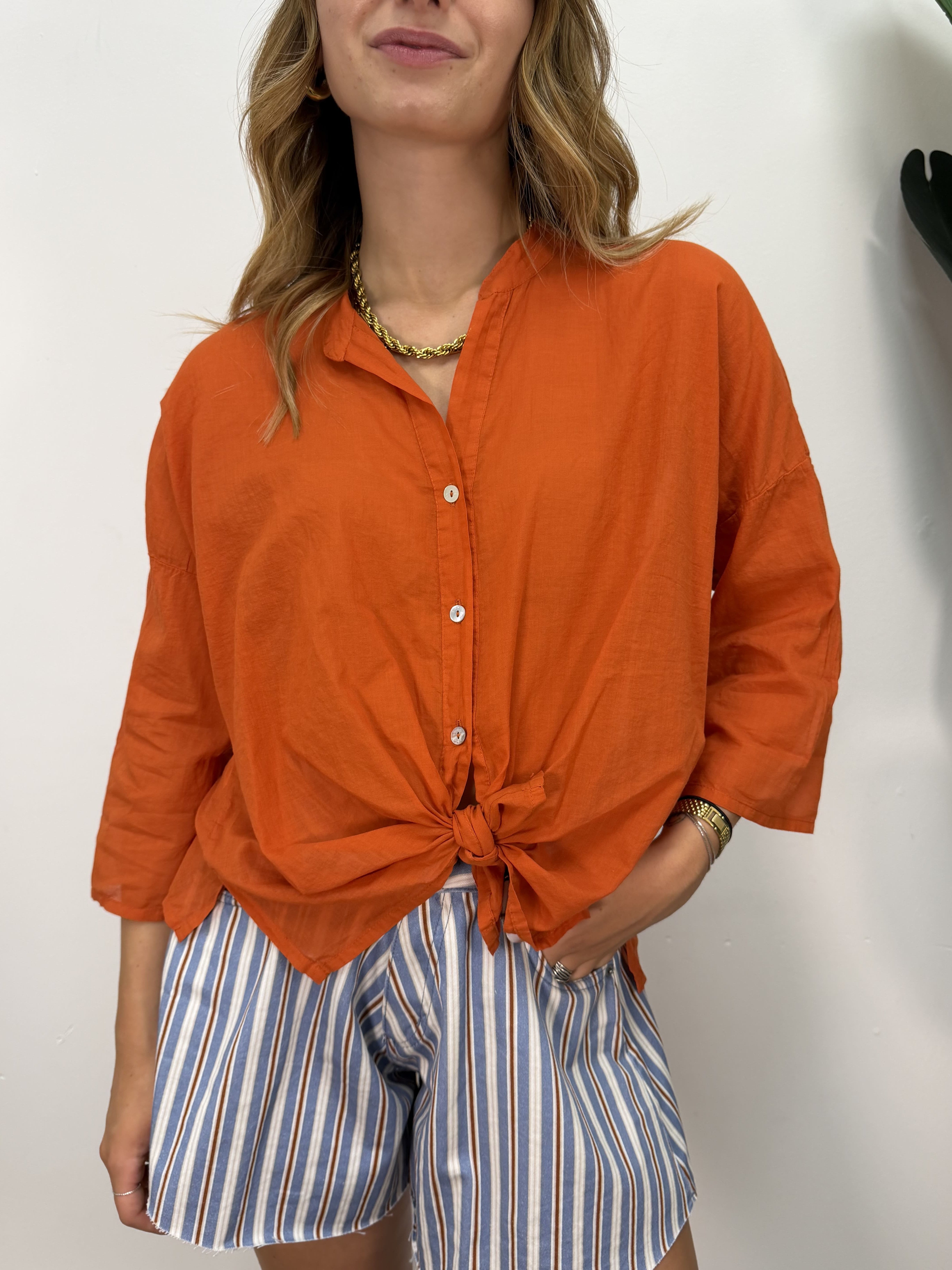 Camicia in mussola di cotone HaveOne THE ISLAND