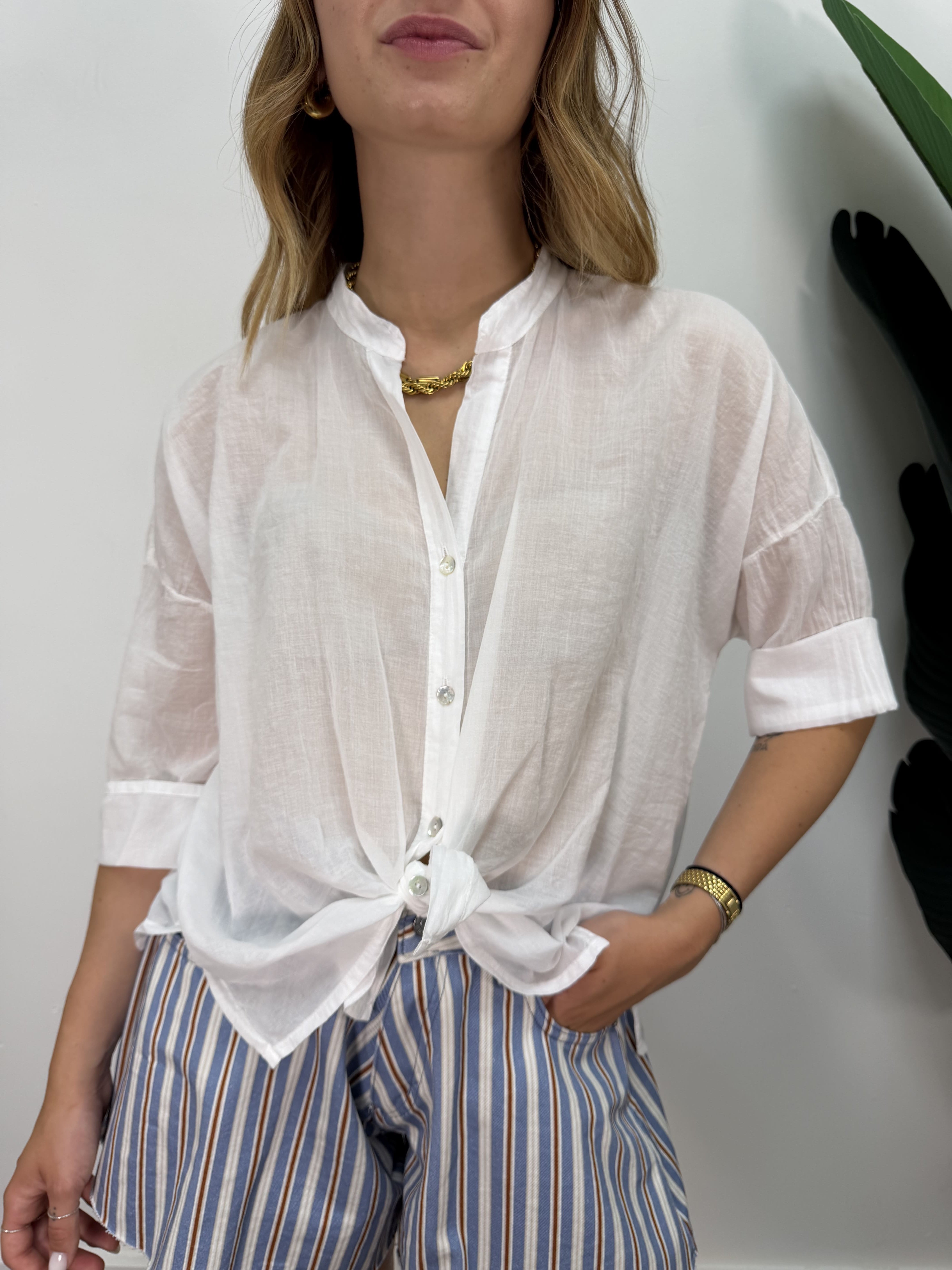 Camicia in mussola di cotone HaveOne THE ISLAND