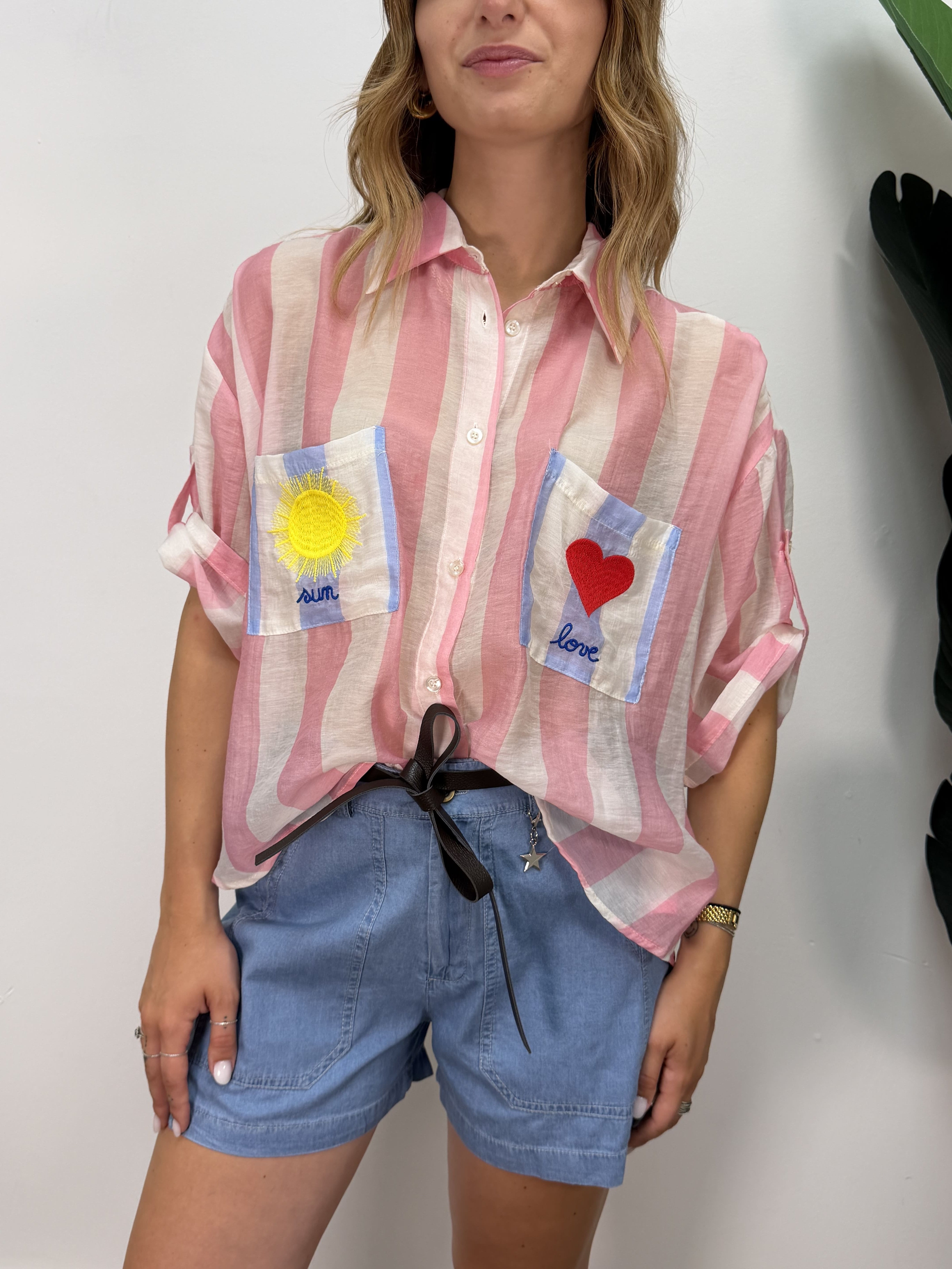 Camicia ricami SUN/LOVE  Tensione In