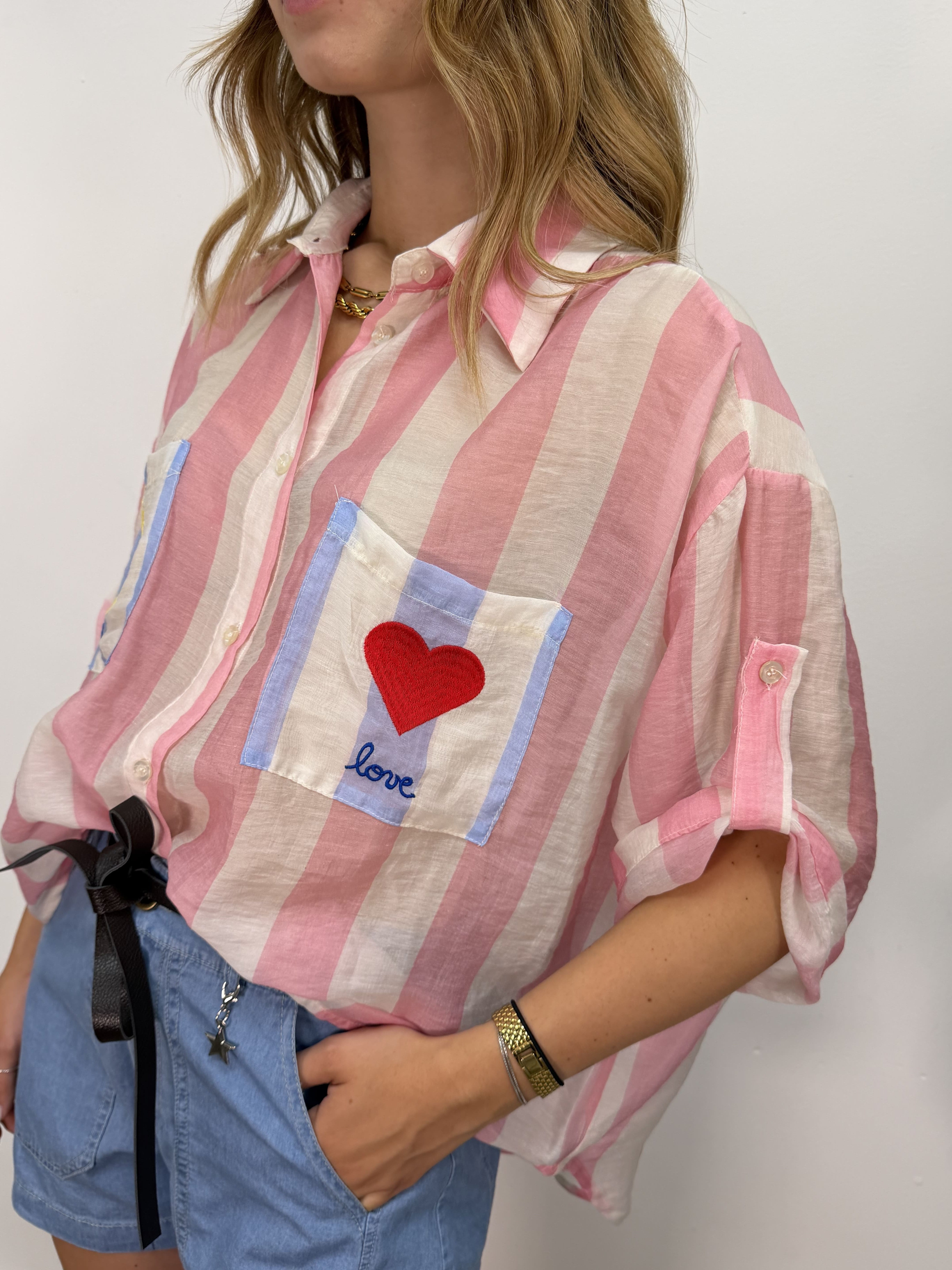 Camicia ricami SUN/LOVE  Tensione In