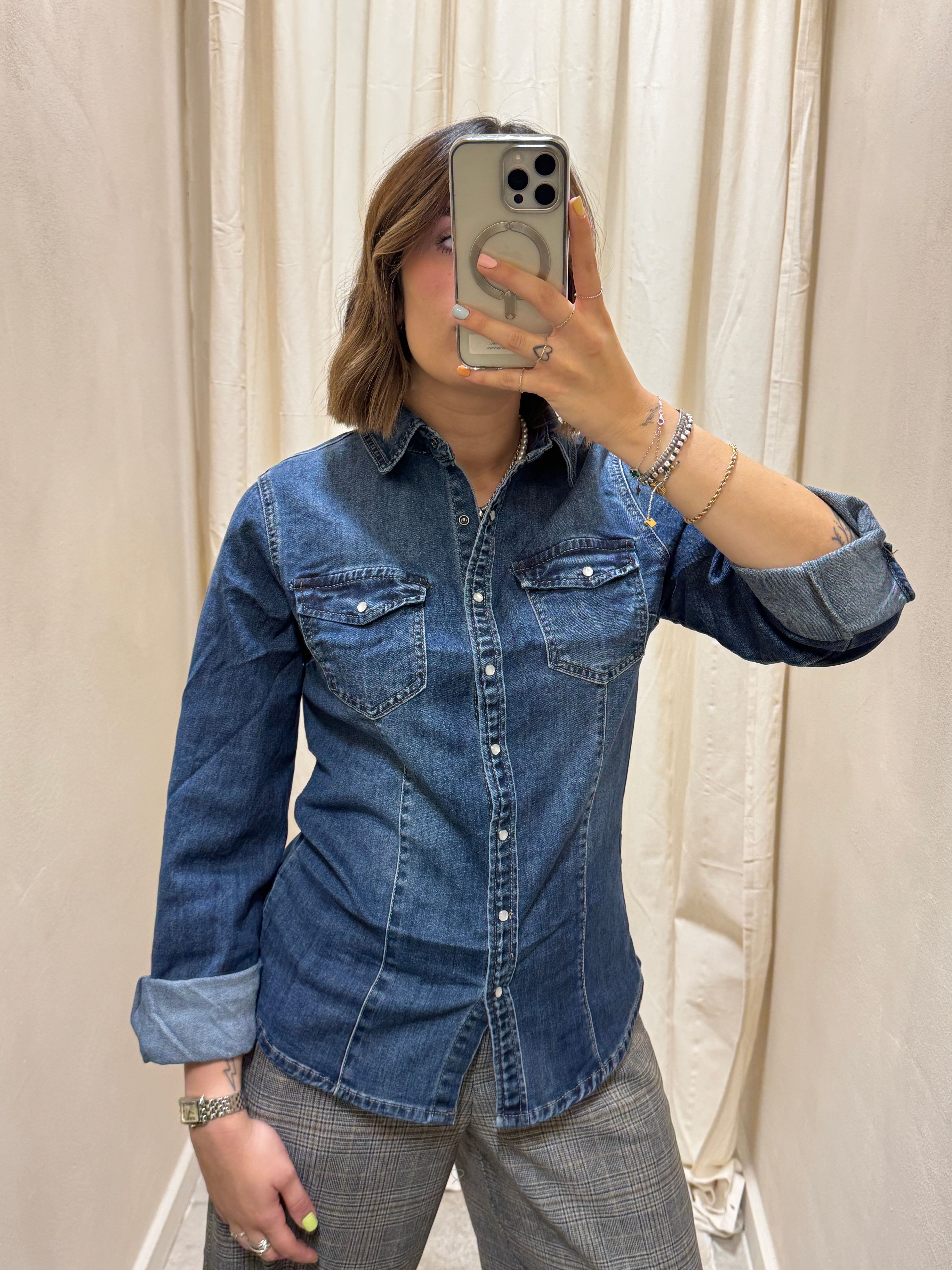 Camicia in denim slim fit Myd