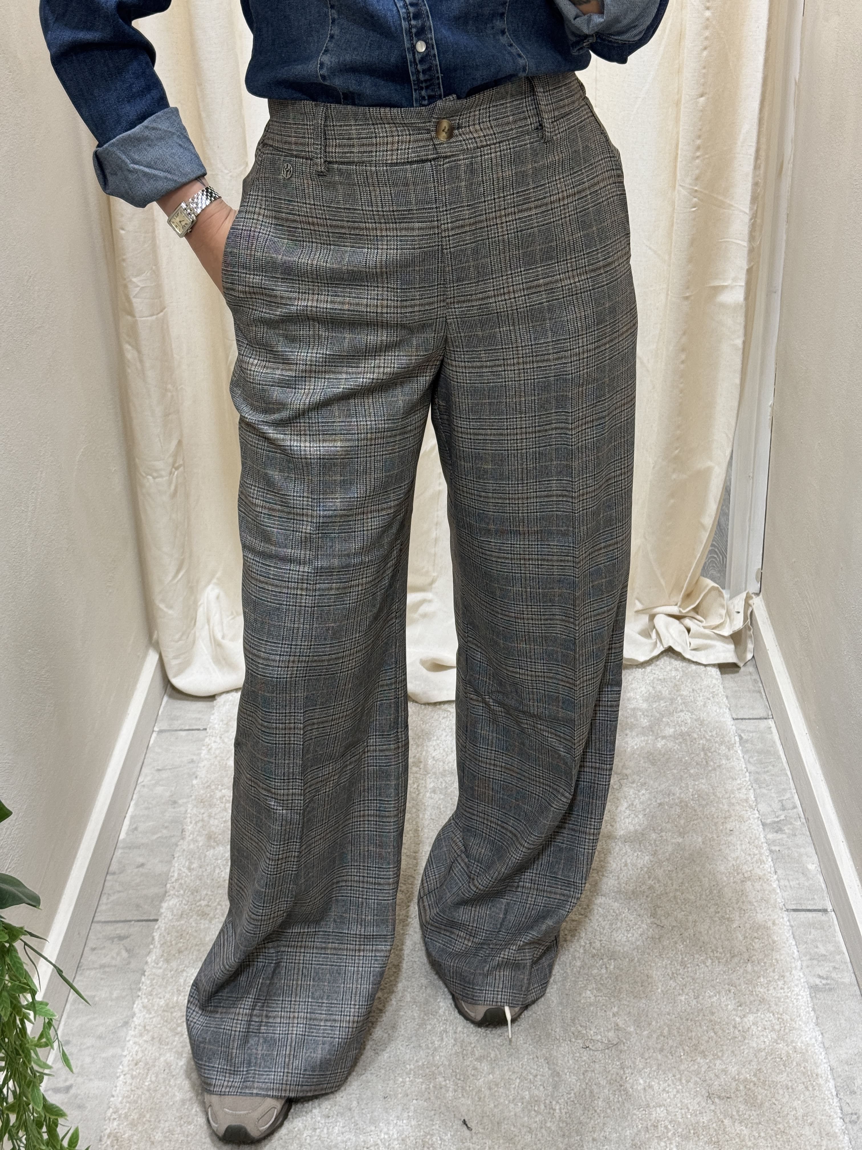 Pantalone palazzo in principe di galles BSB
