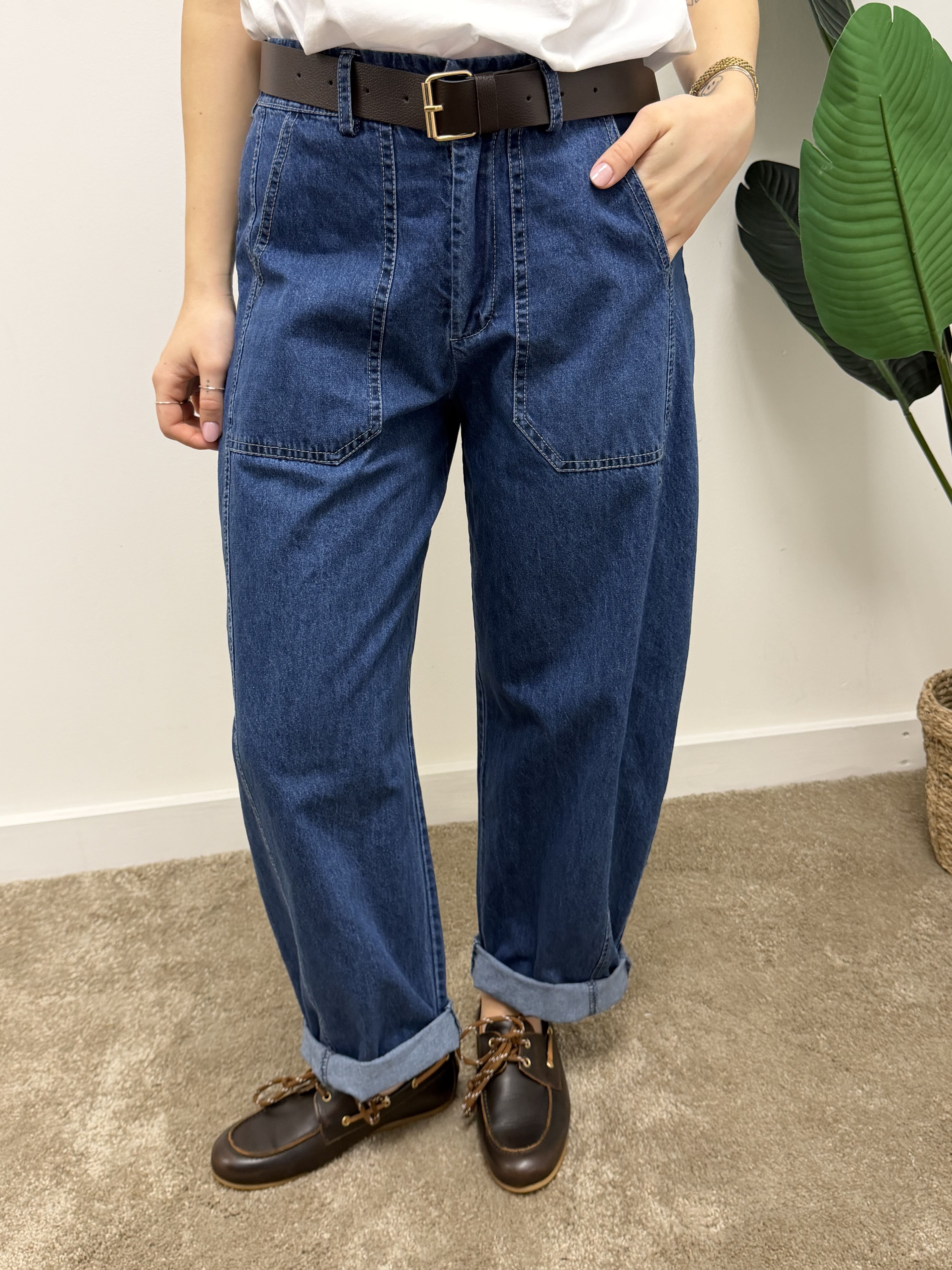 Pantalone stellina in denim Susy Mix