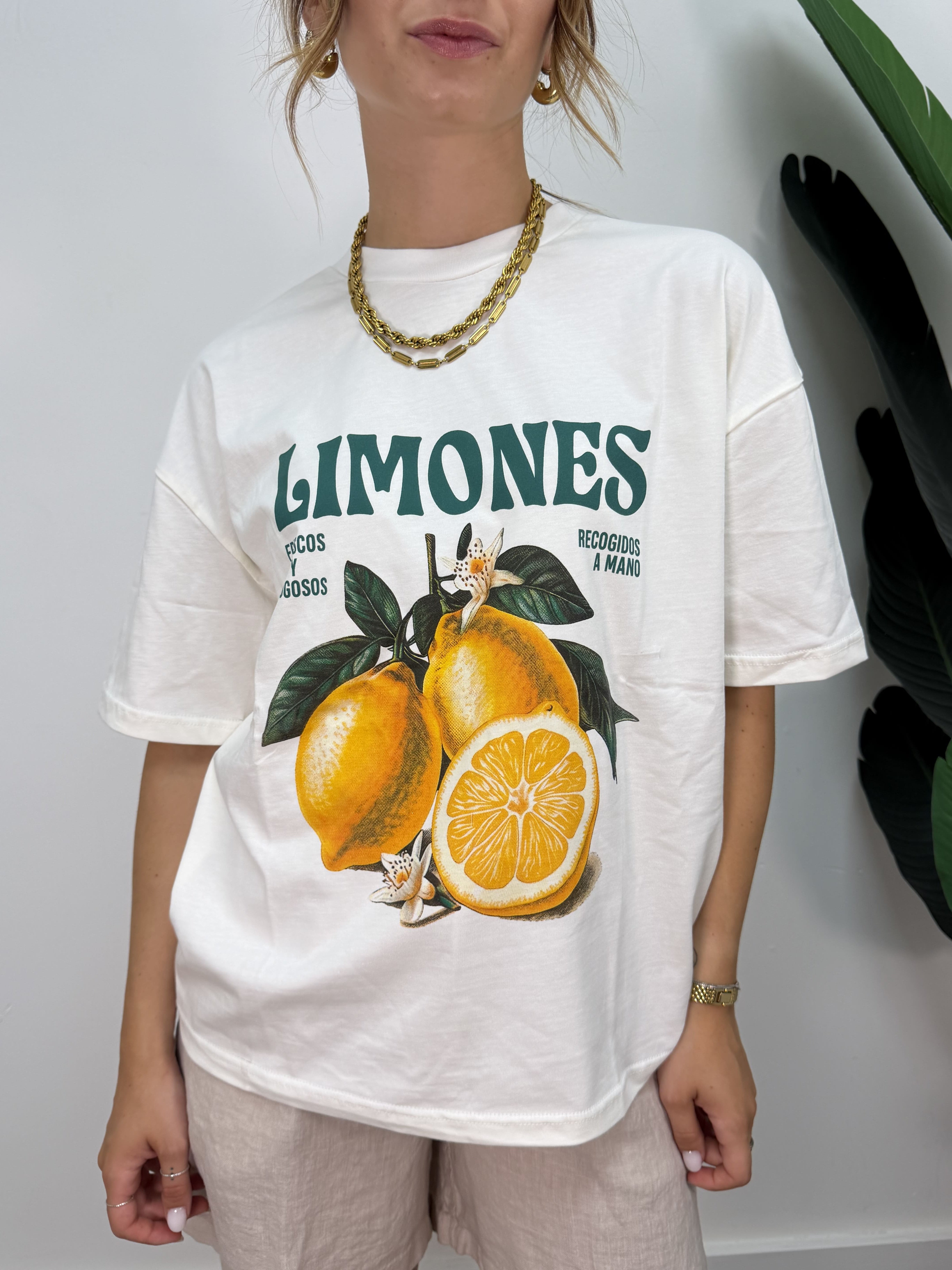 T-shirt stampa "limoni" HaveOne