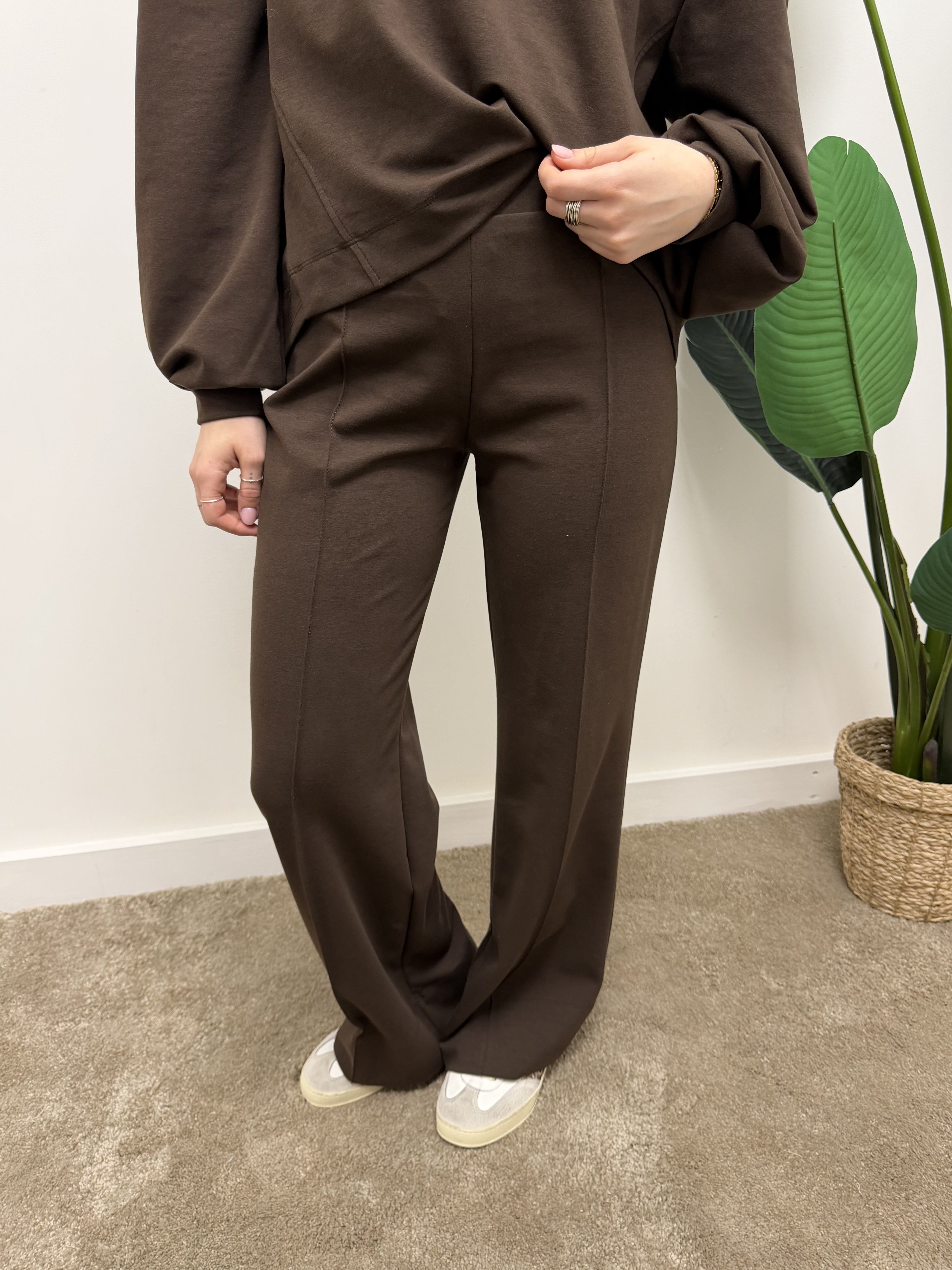 Coordinato maglia girocollo + pantalone ovetto Susy Mix