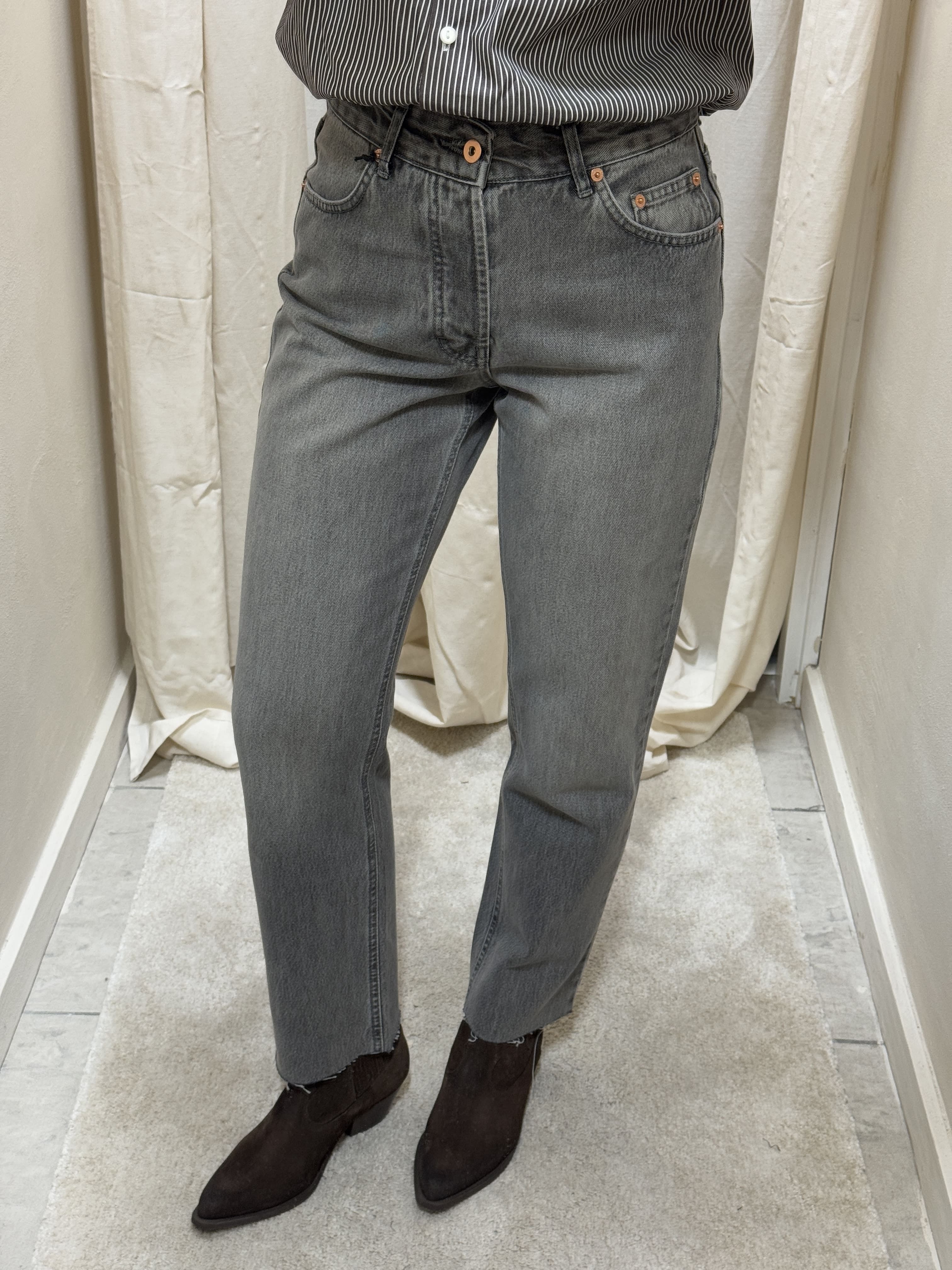 Jeans sigaretta 501 grigio Tensione In