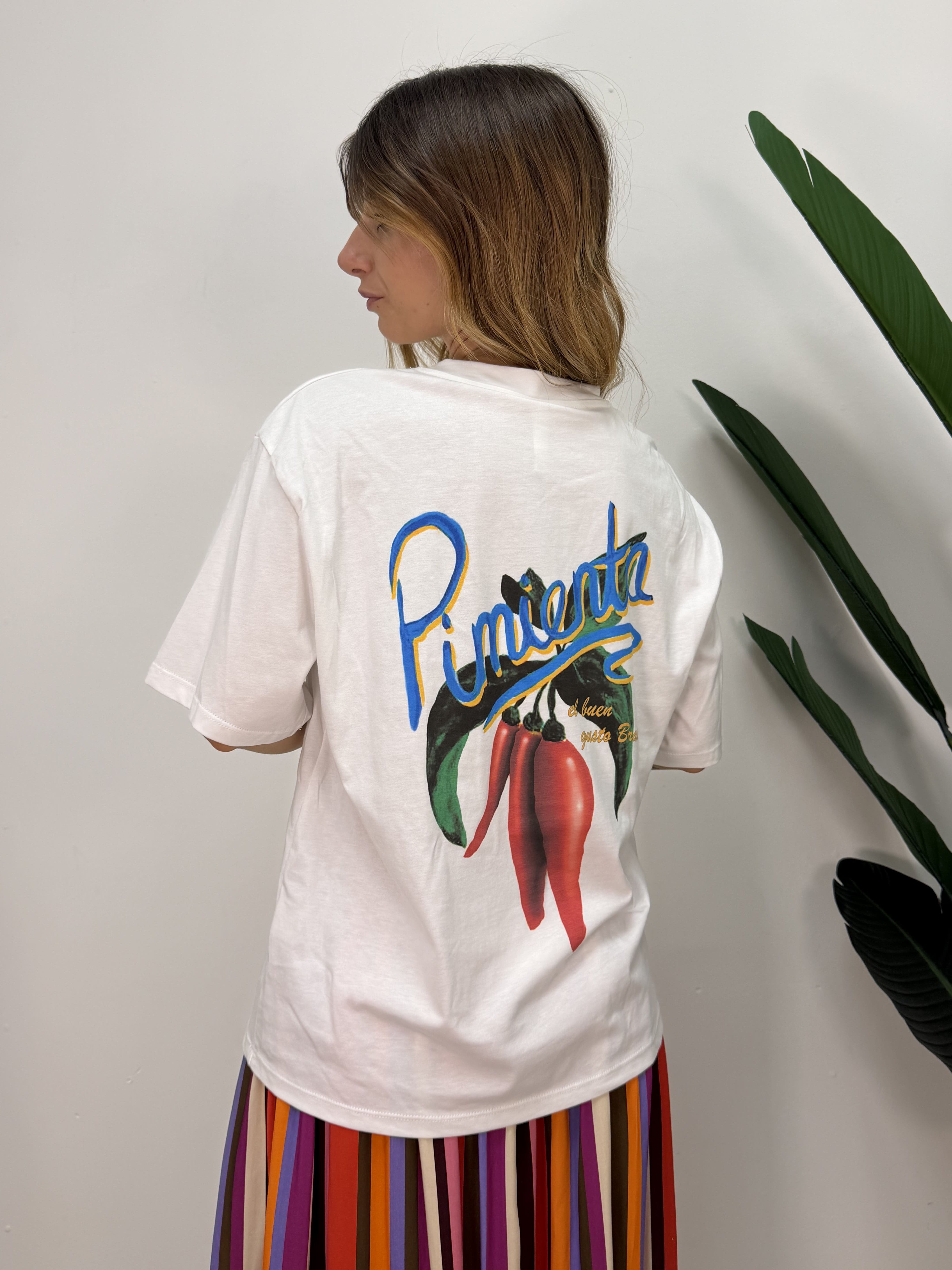 T-shirt con stampa pimienta Tensione In